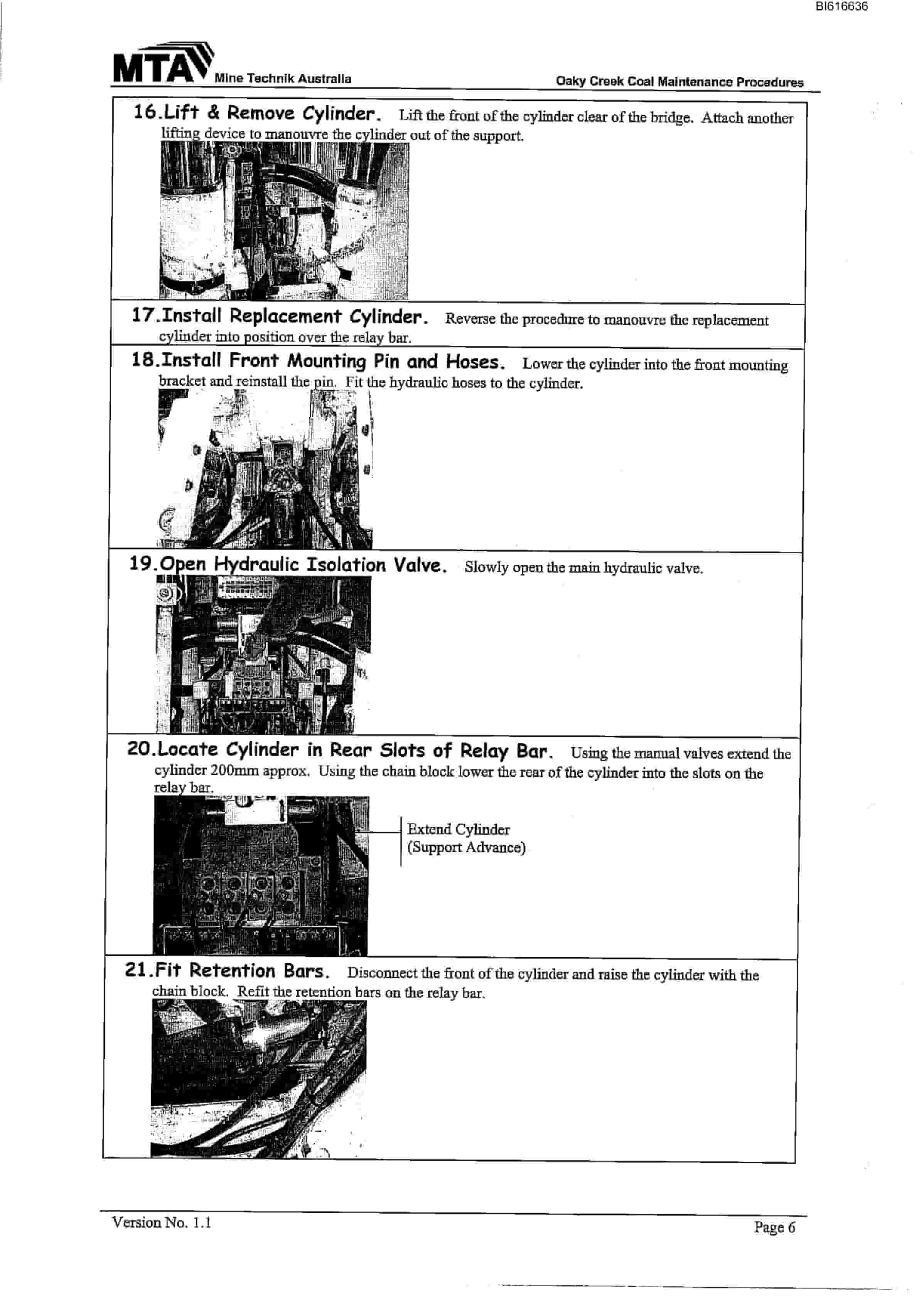 Bucyrus Oaky Creek Coal PM4 Retrofit Technical Manual BI616636-5