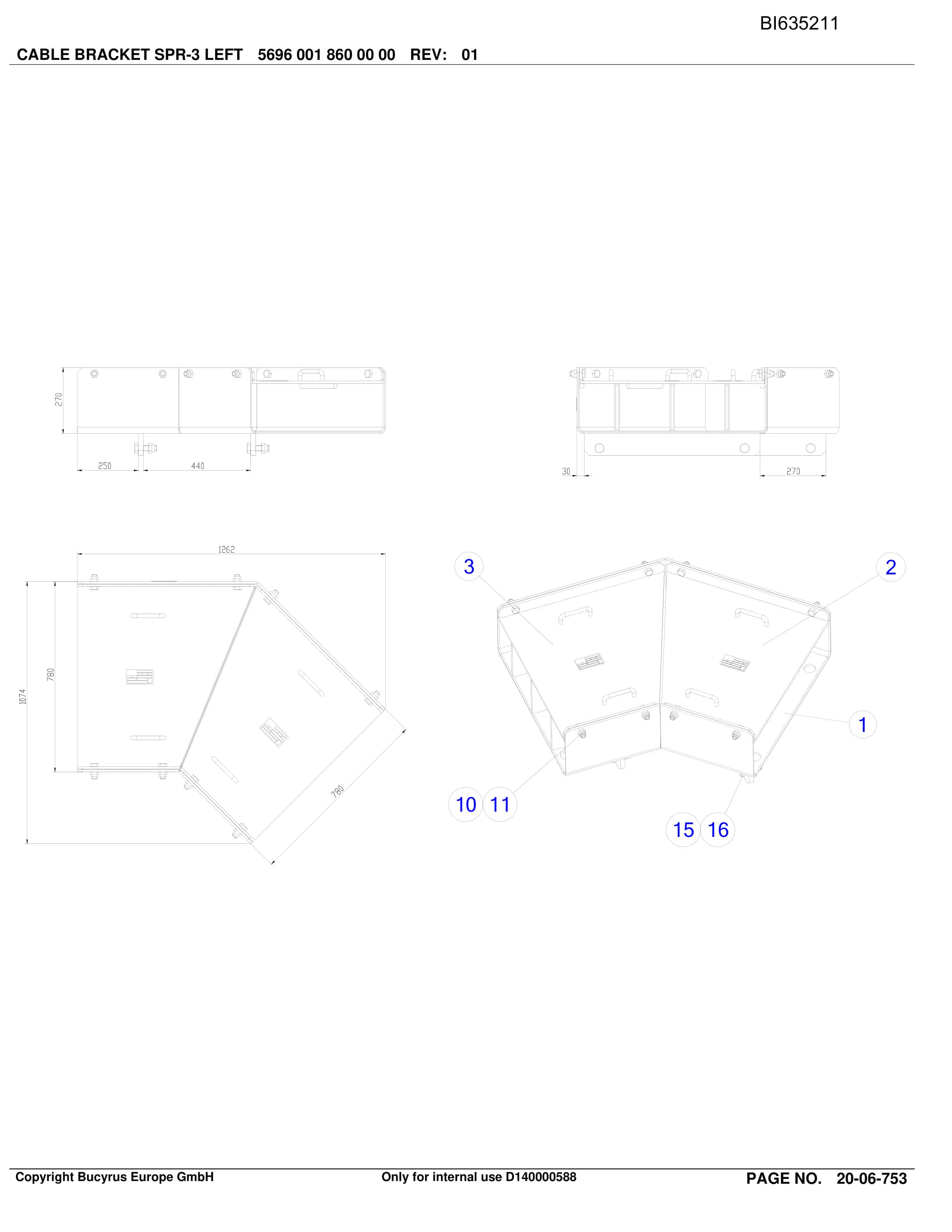 Bucyrus OBJ.CN, DATONG TASHAN 5, Shearer System Parts Catalog BI635211-2