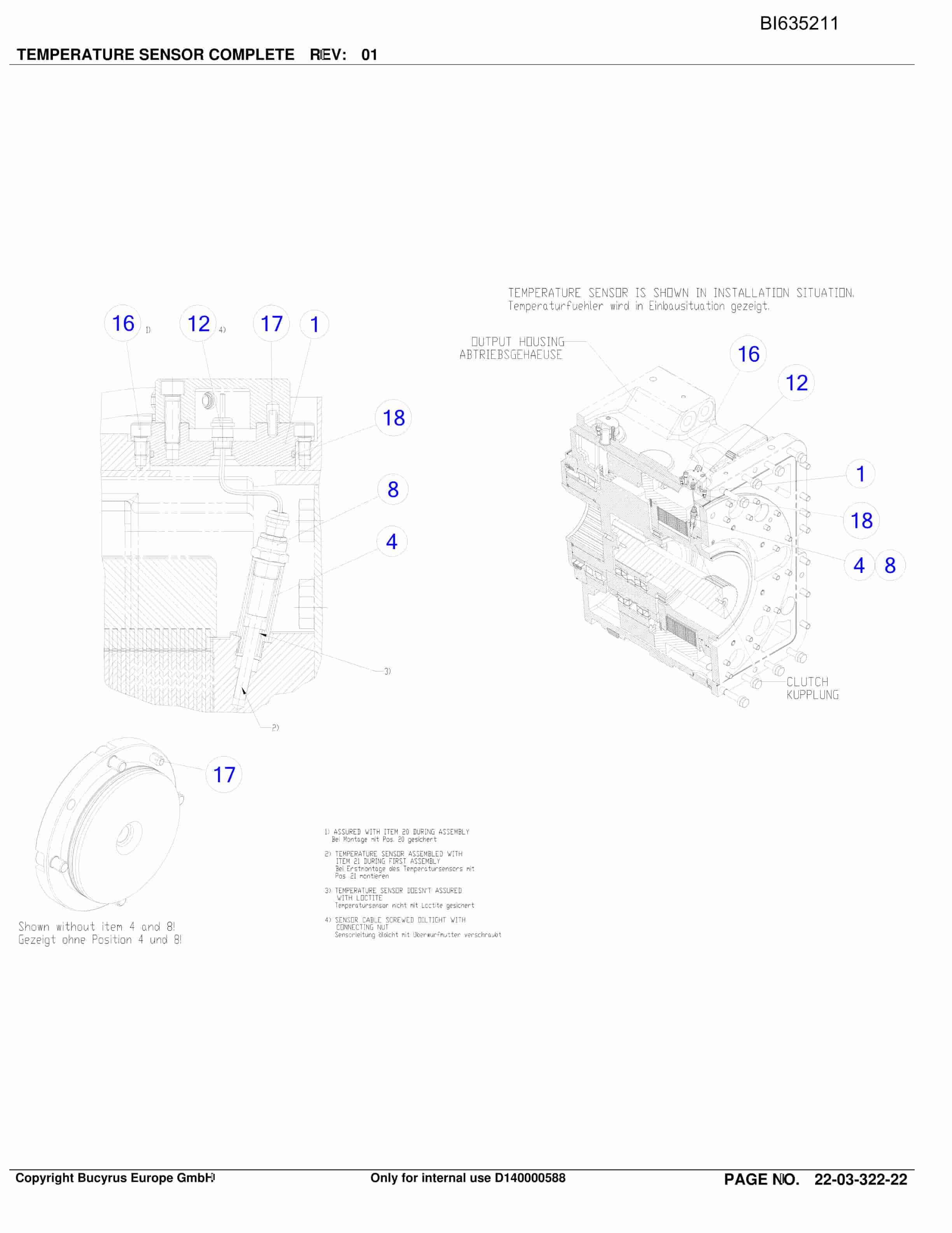Bucyrus OBJ.CN, DATONG TASHAN 5, Shearer System Parts Catalog BI635211-5