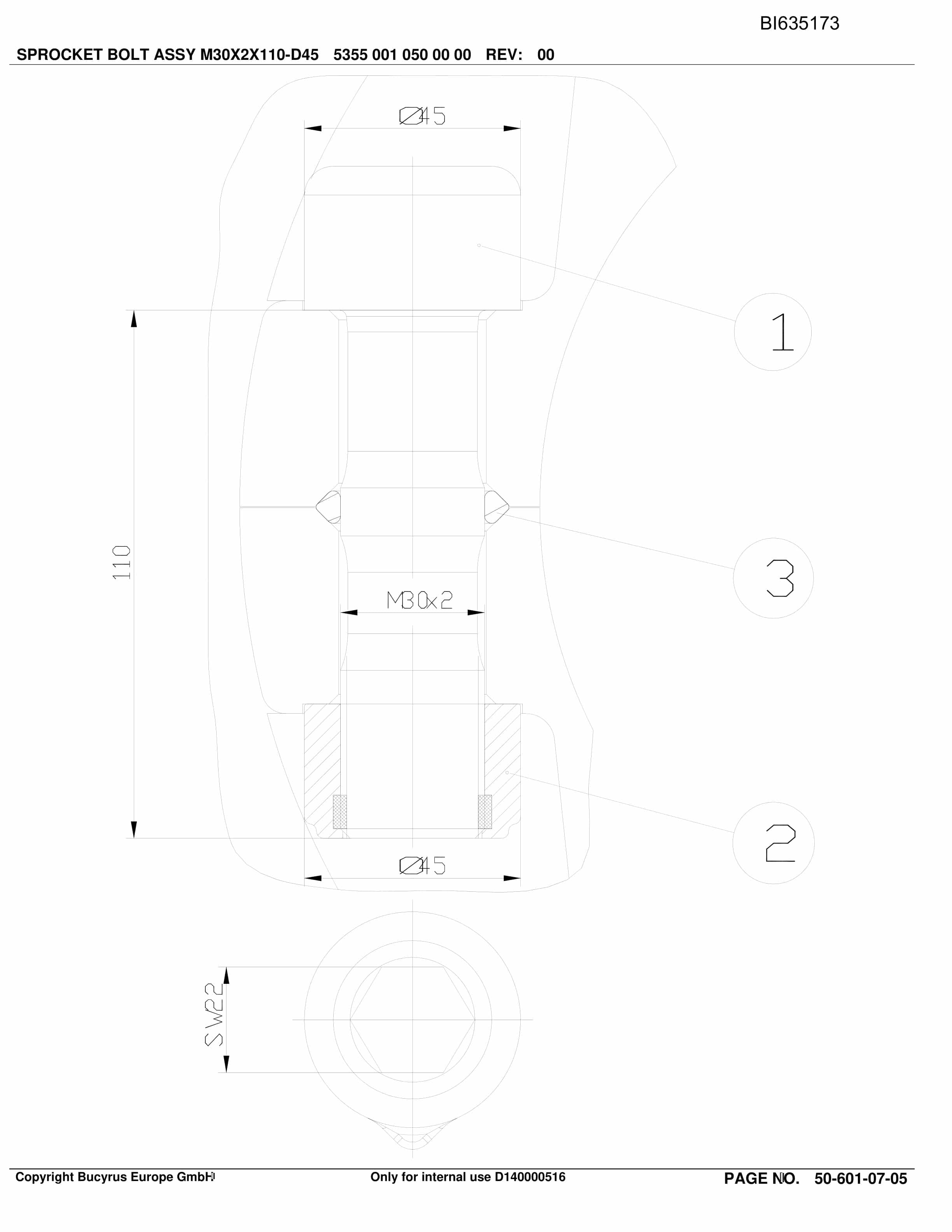 Bucyrus OBJ.CN. GUOJIAHE LTCC Conveyor Parts Catalog BI635173-5