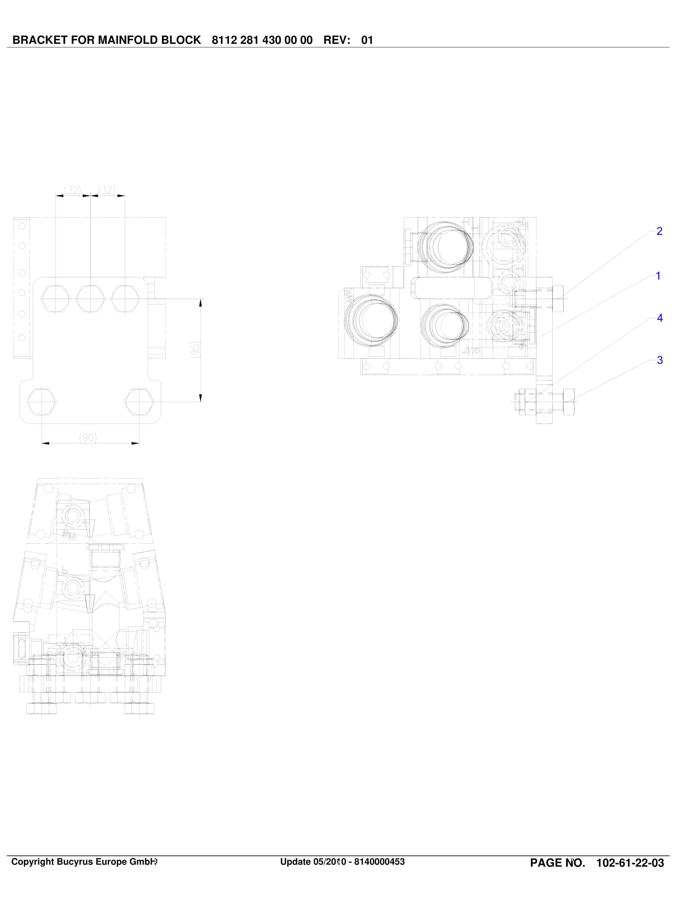 Bucyrus OBJ.CZ.LAZY RoofSupport And Supply Parts Catalog BI633914-5