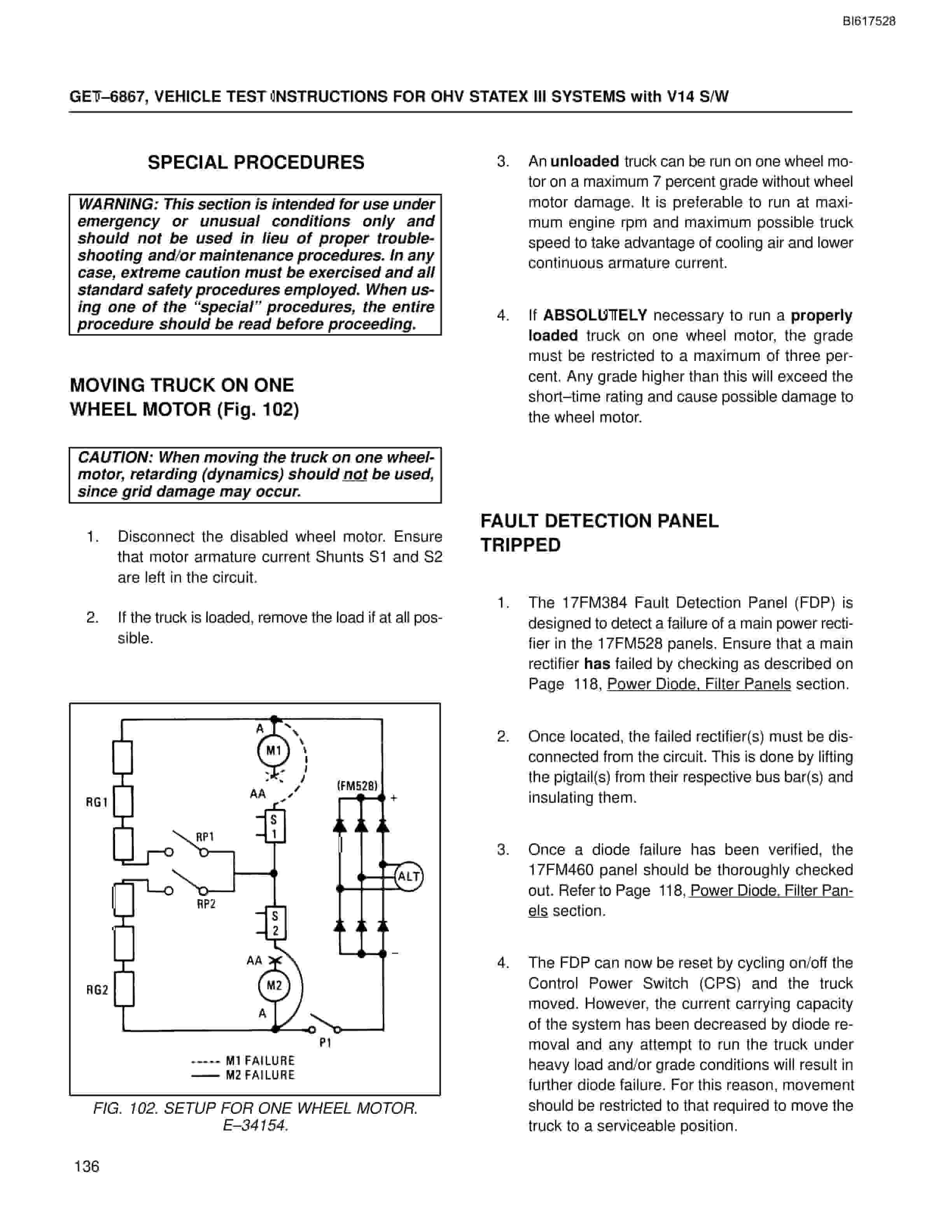 Bucyrus OHV Statex III Systems With V14 S-W Technical Manual BI617528-5