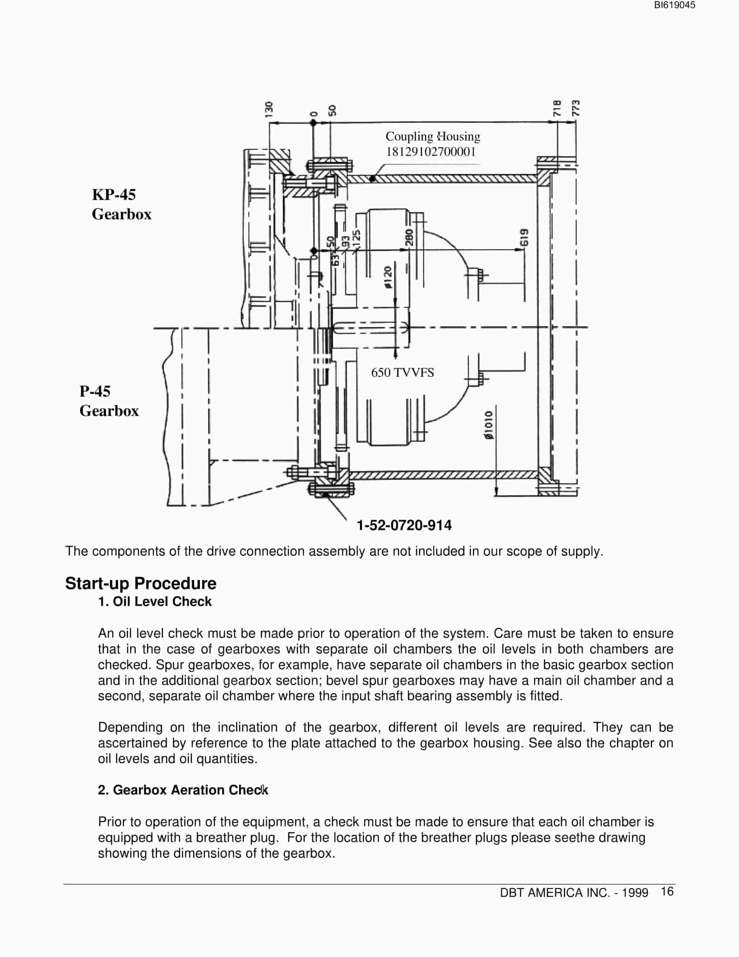 Bucyrus P-45 Gearbox Technical Manual BI619045-5