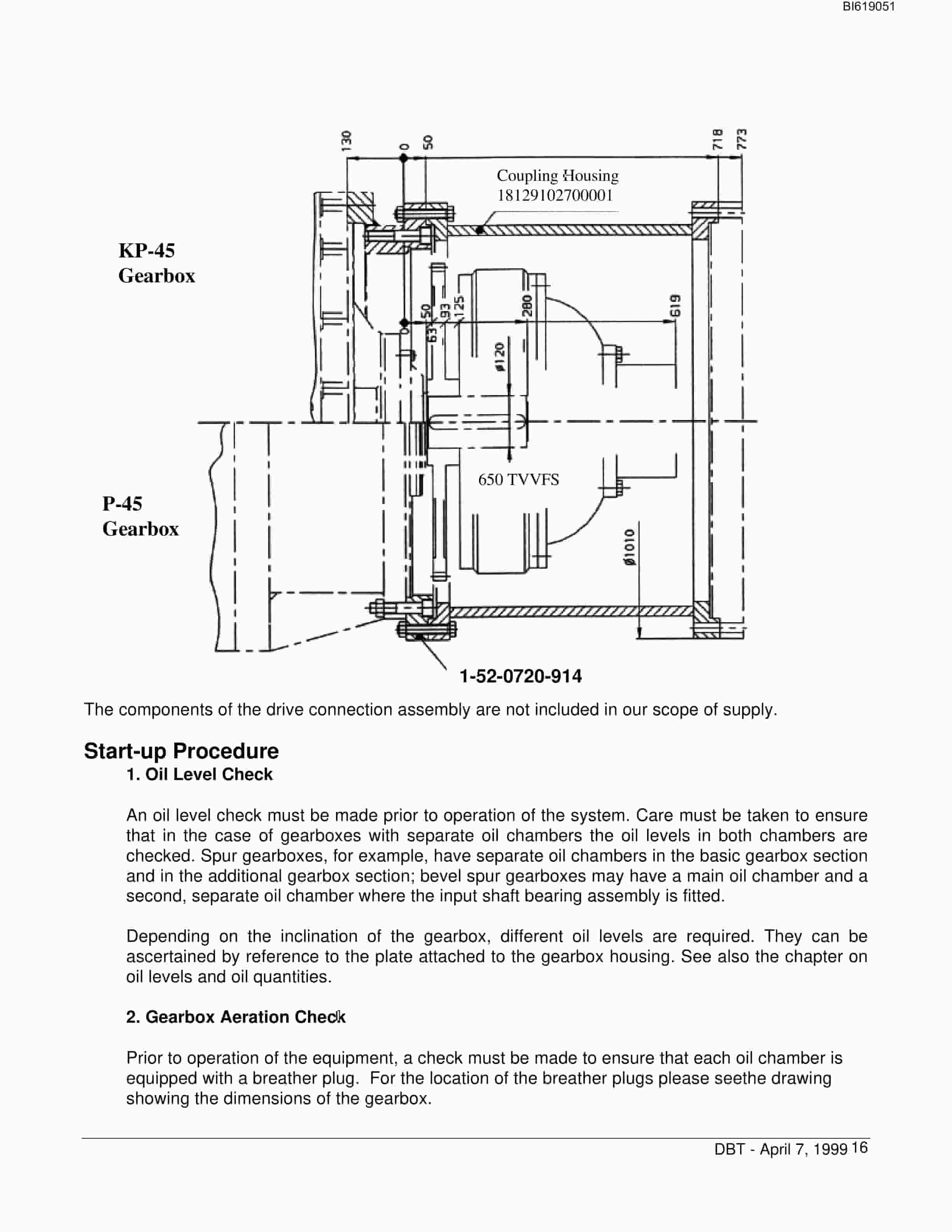 Bucyrus P-45 Gearbox Technical Manual BI619051-5
