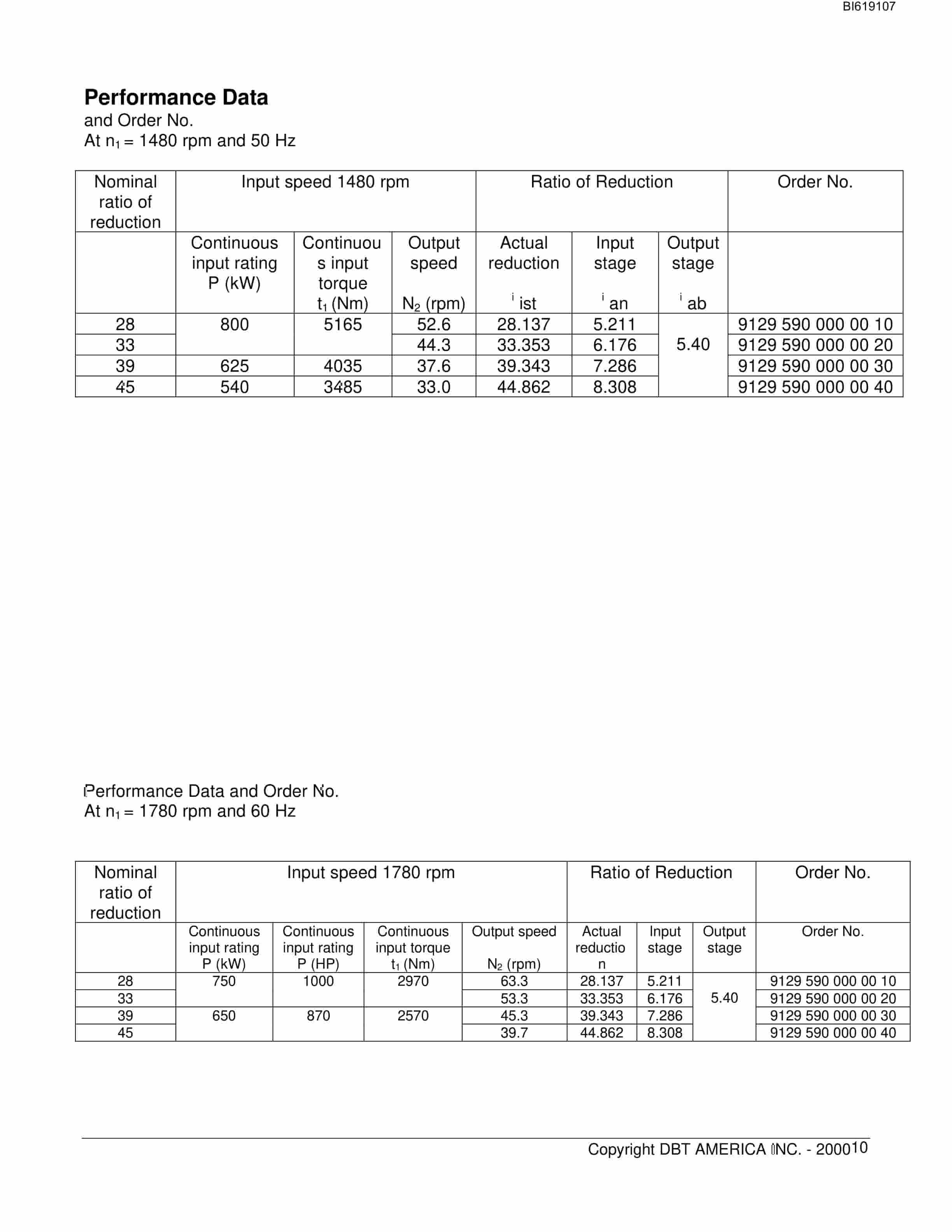 Bucyrus P-45 Gearbox Technical Manual BI619107-2
