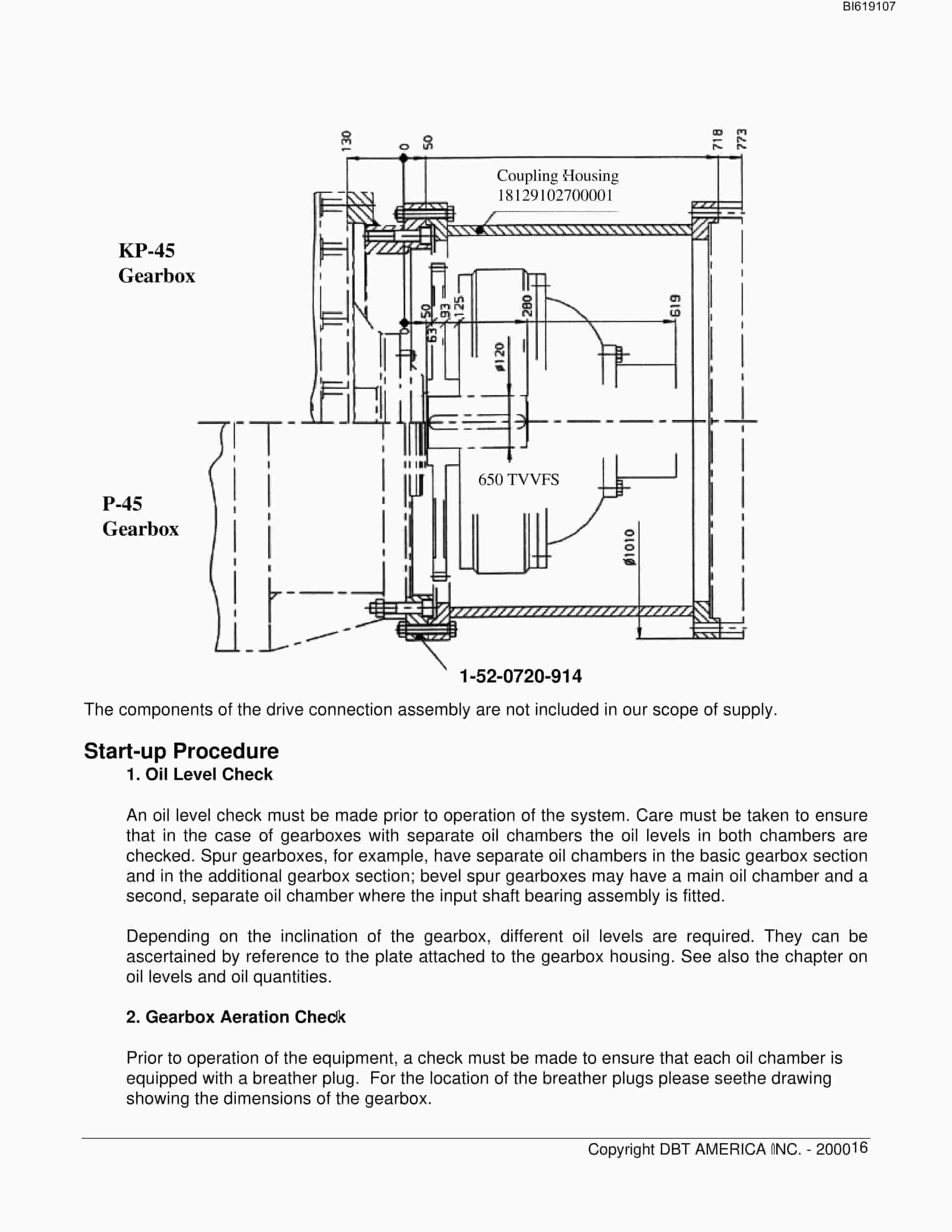 Bucyrus P-45 Gearbox Technical Manual BI619107-5
