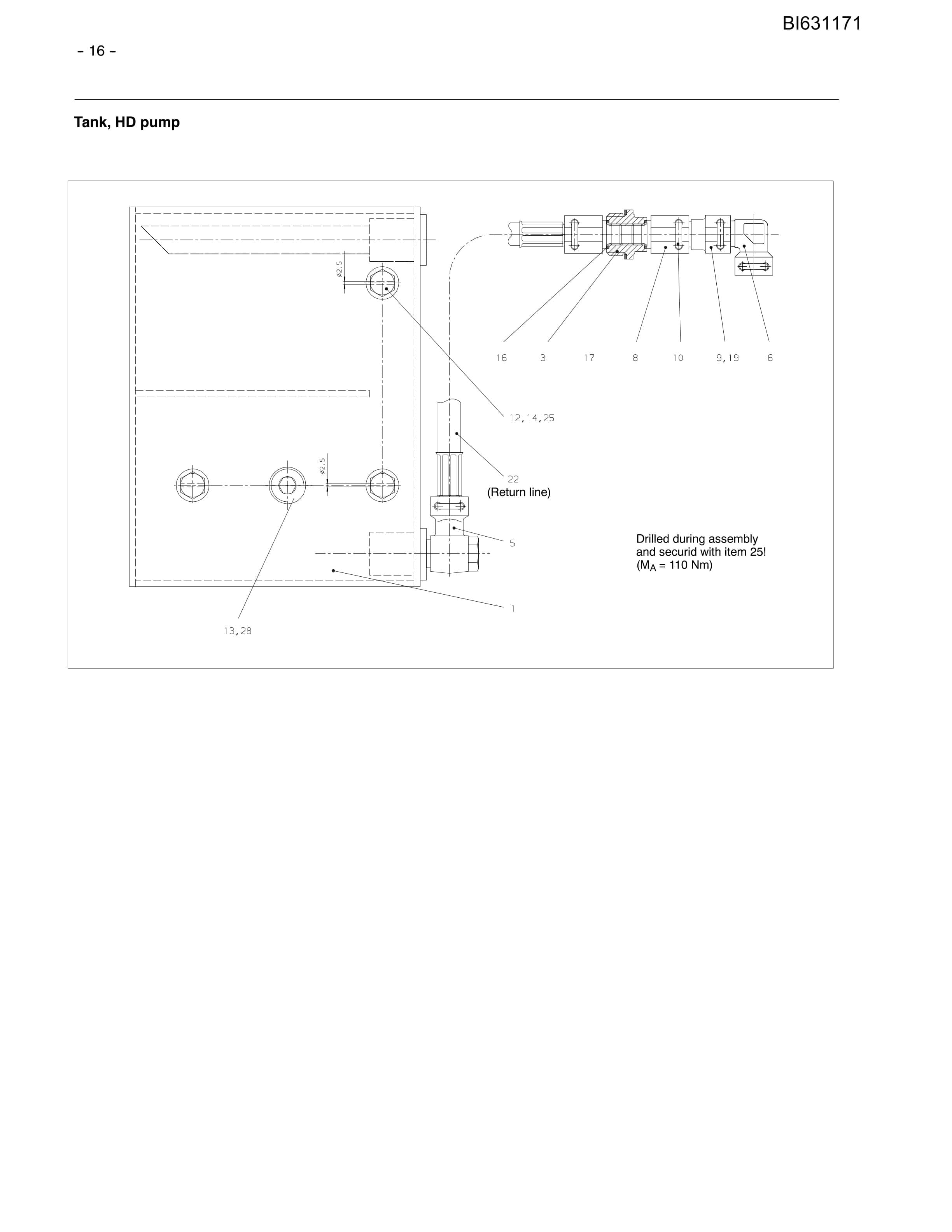 Bucyrus Planetary Gearbox P-45 CST Parts Catalog BI631171-2