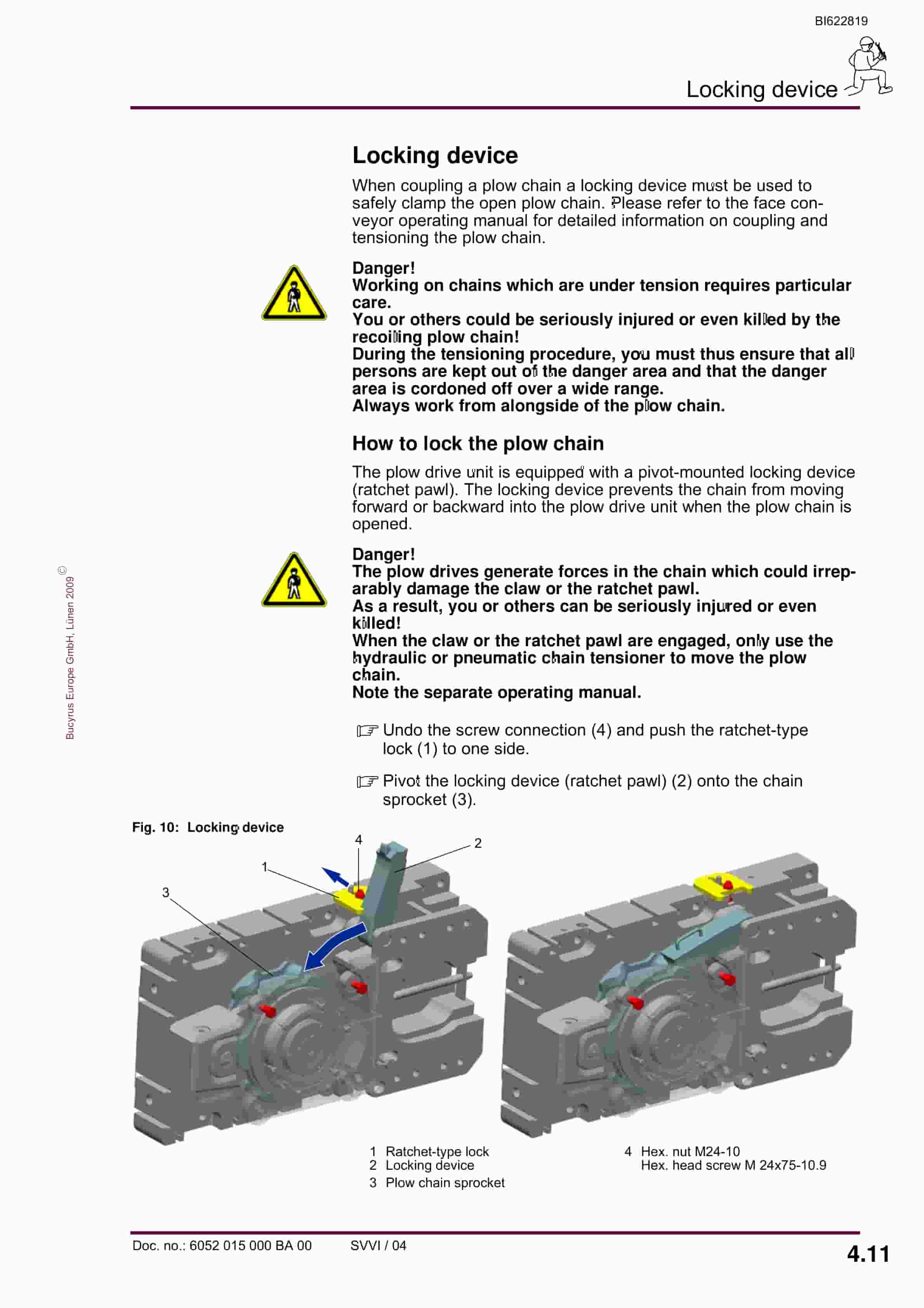 Bucyrus Plow Drive Unit HK 30-3 Operating Manual BI622819-2