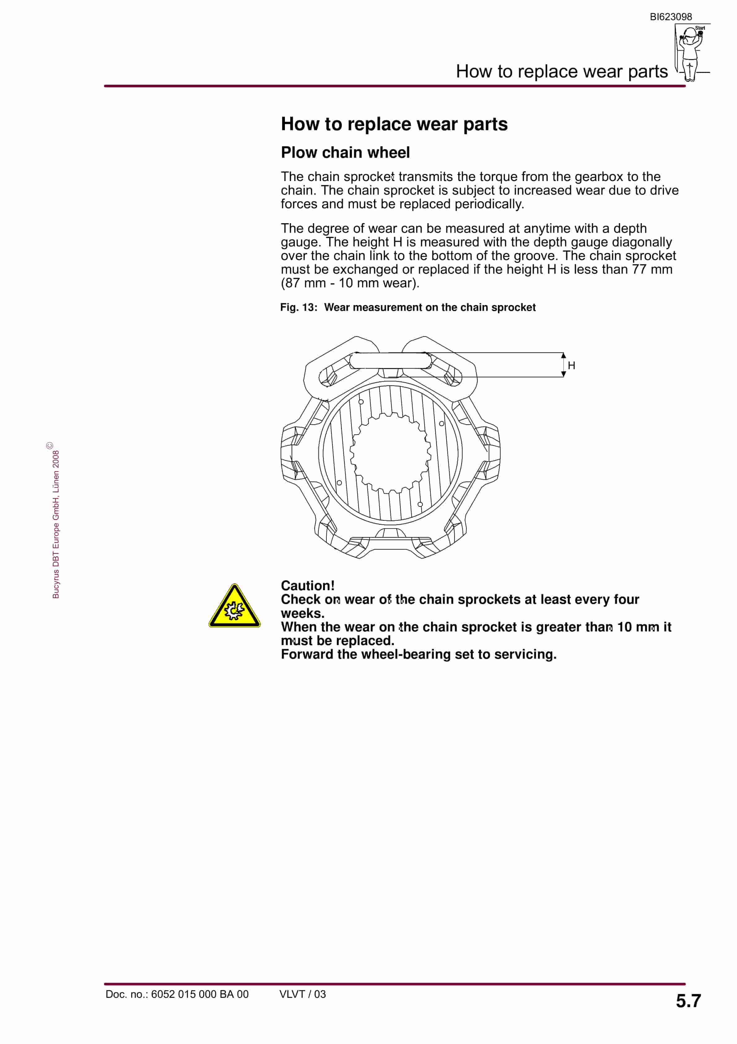 Bucyrus Plow Drive Unit HK 30-3 Operating Manual BI623098-3