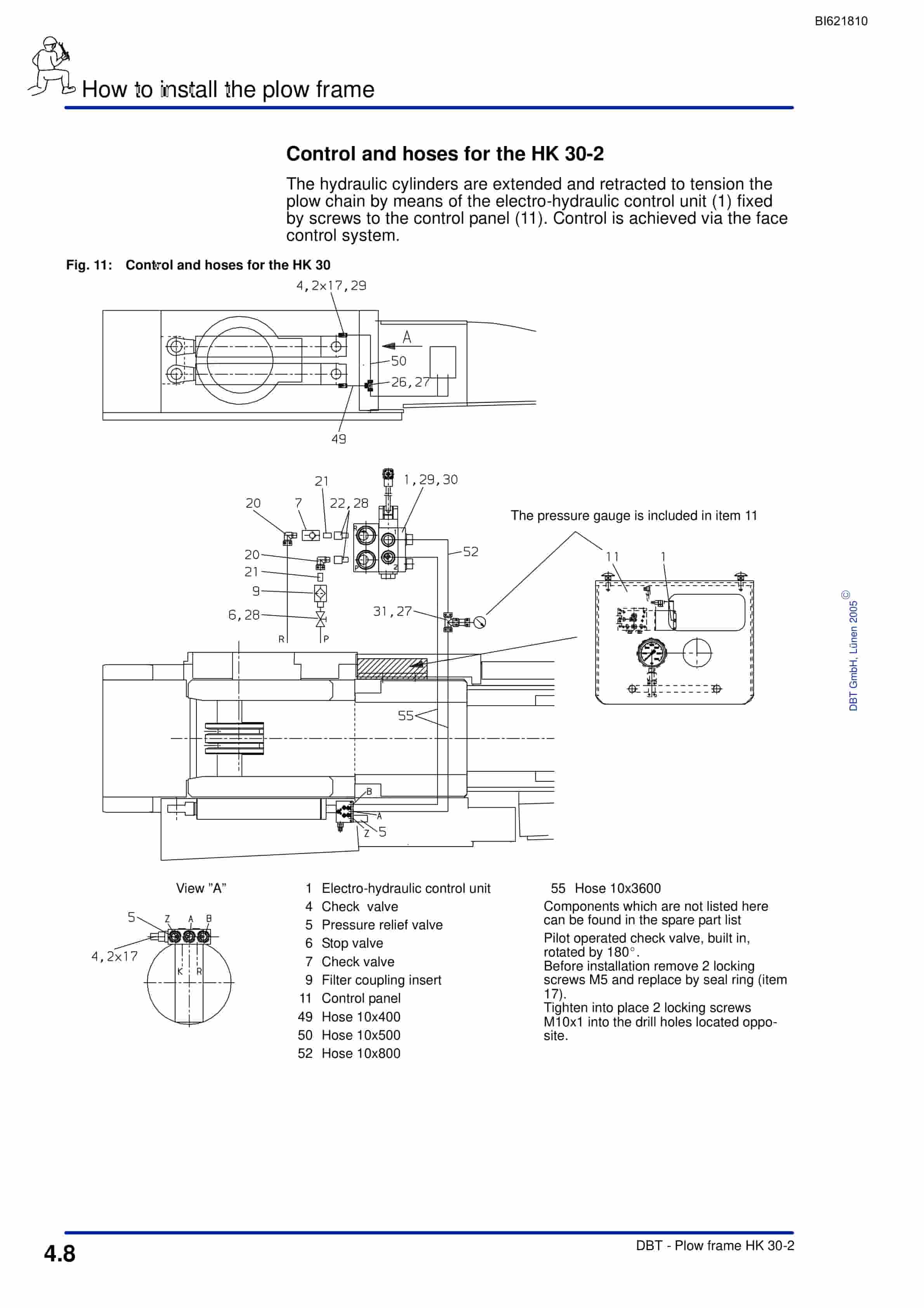 Bucyrus Plow Frame HK 30-2 Technical Manual BI621810-2