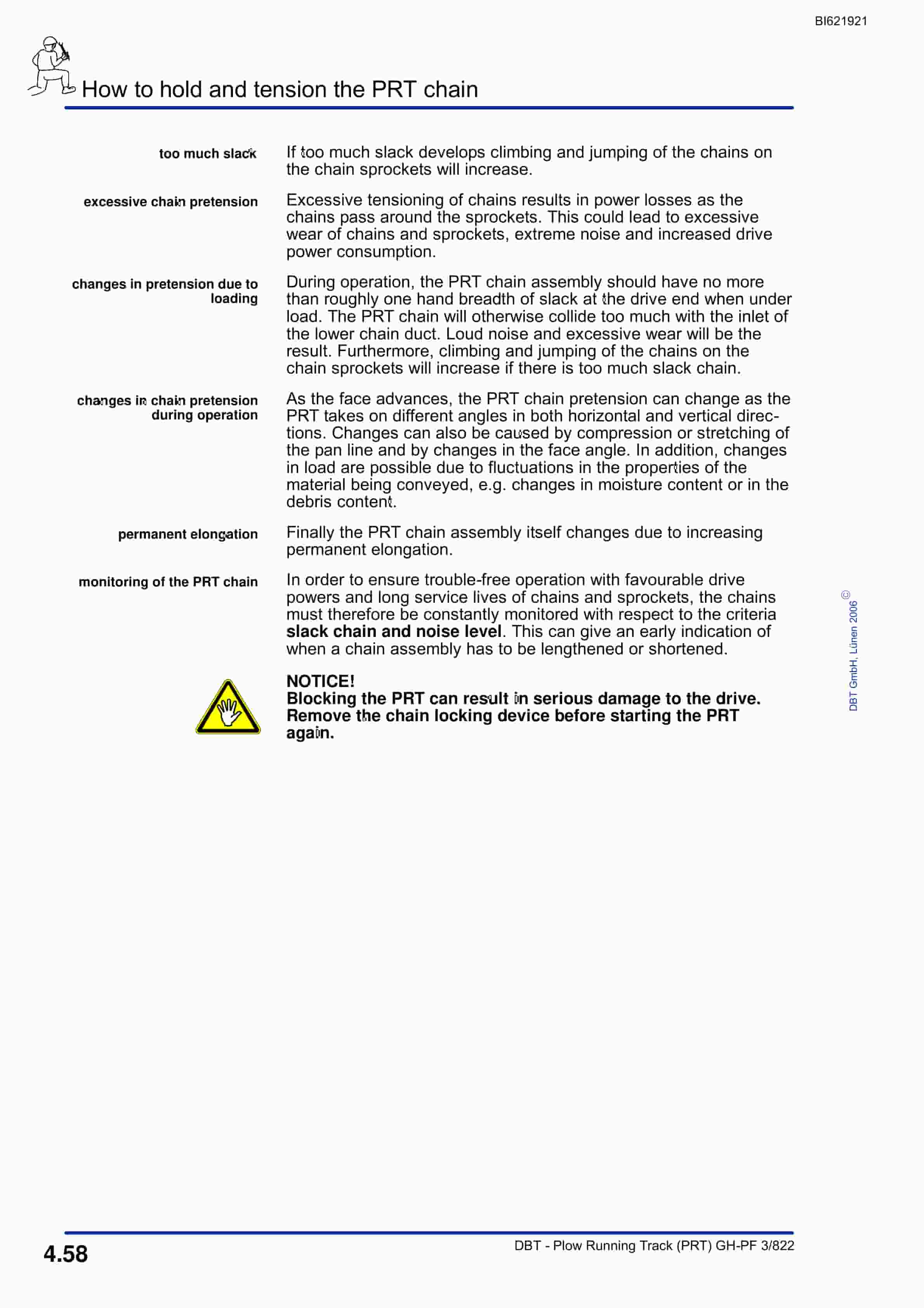Bucyrus Plow Running Track (PRT) GH-PF 3-822 Technical Manual BI621921-3