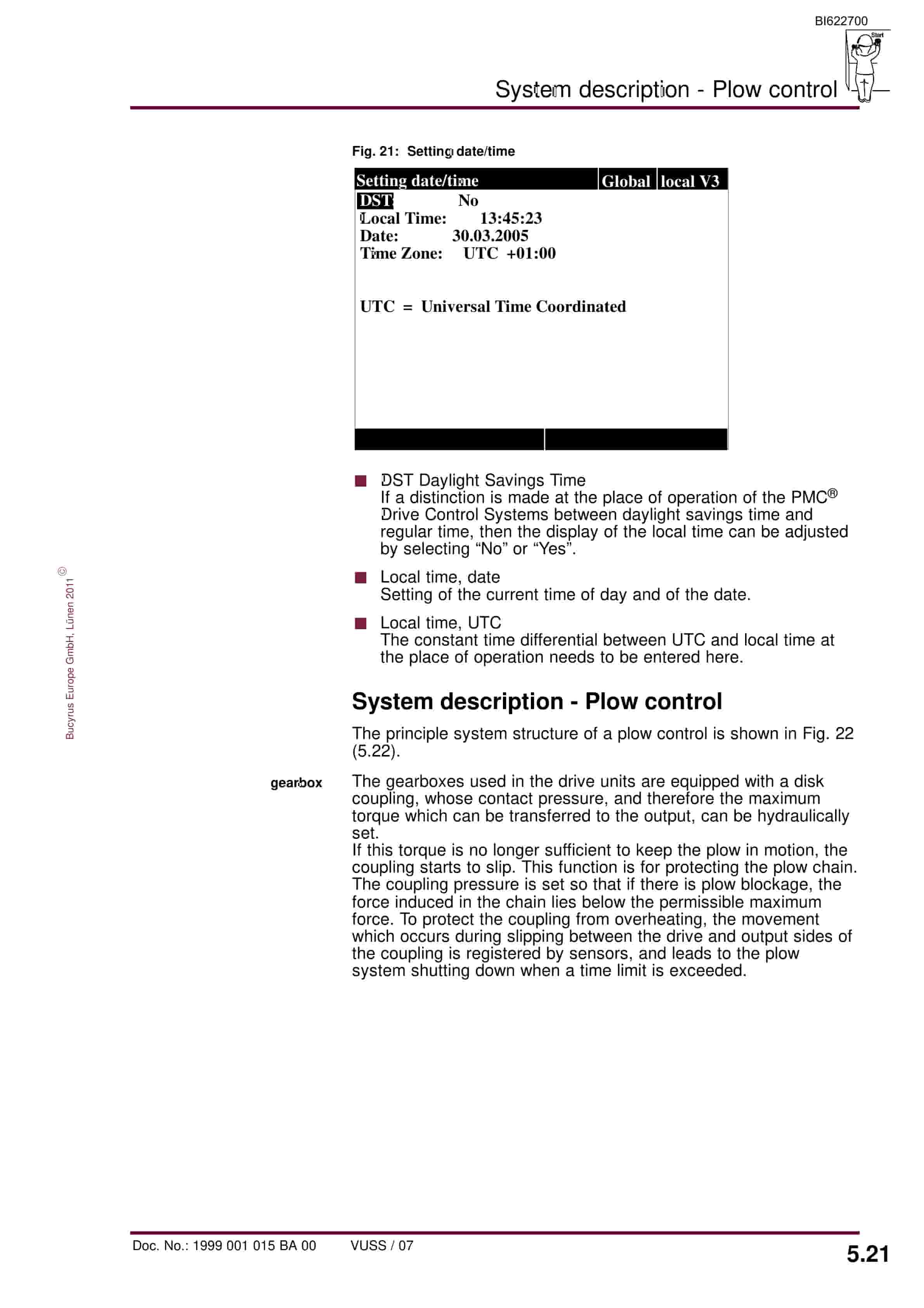 Bucyrus PMC-D Drive Control System Plow Control UEL Operating Manual BI622700-2