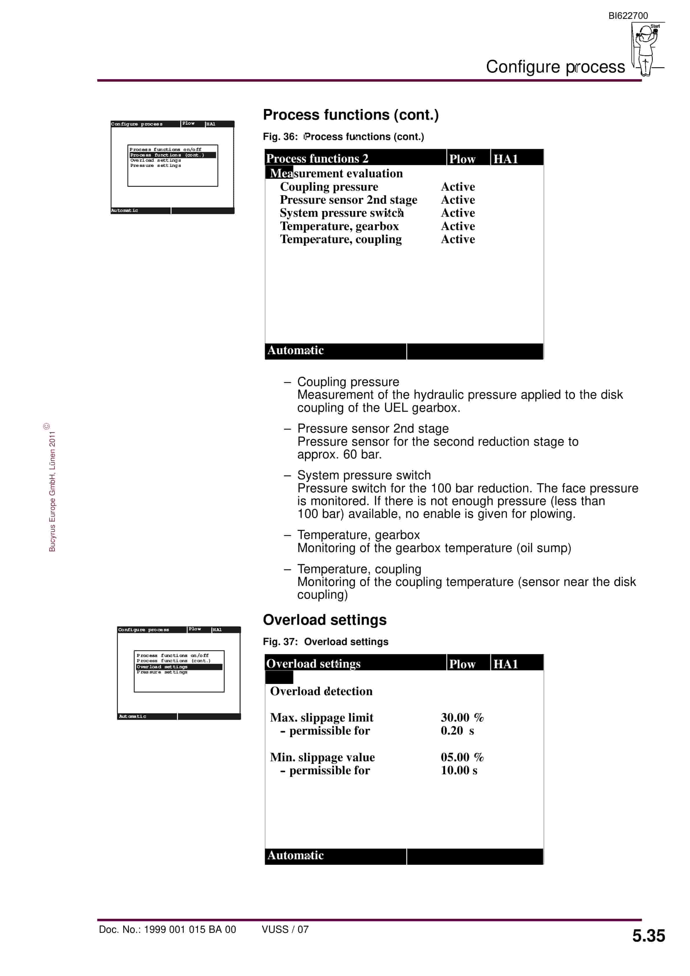Bucyrus PMC-D Drive Control System Plow Control UEL Operating Manual BI622700-3