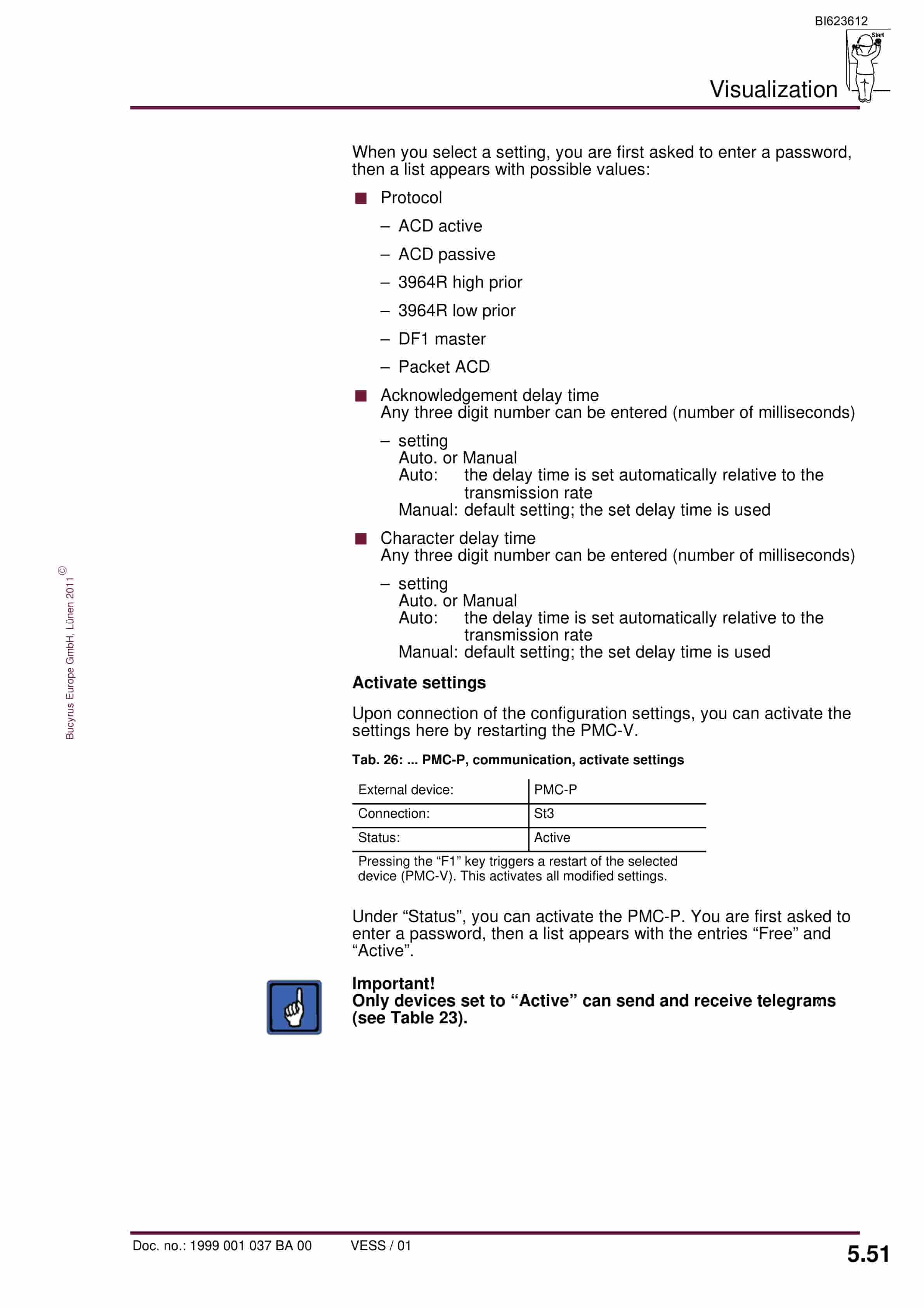Bucyrus PMC-D-V Drive Control System Drive Control UEL (BSL) Operating Manual BI623612-5