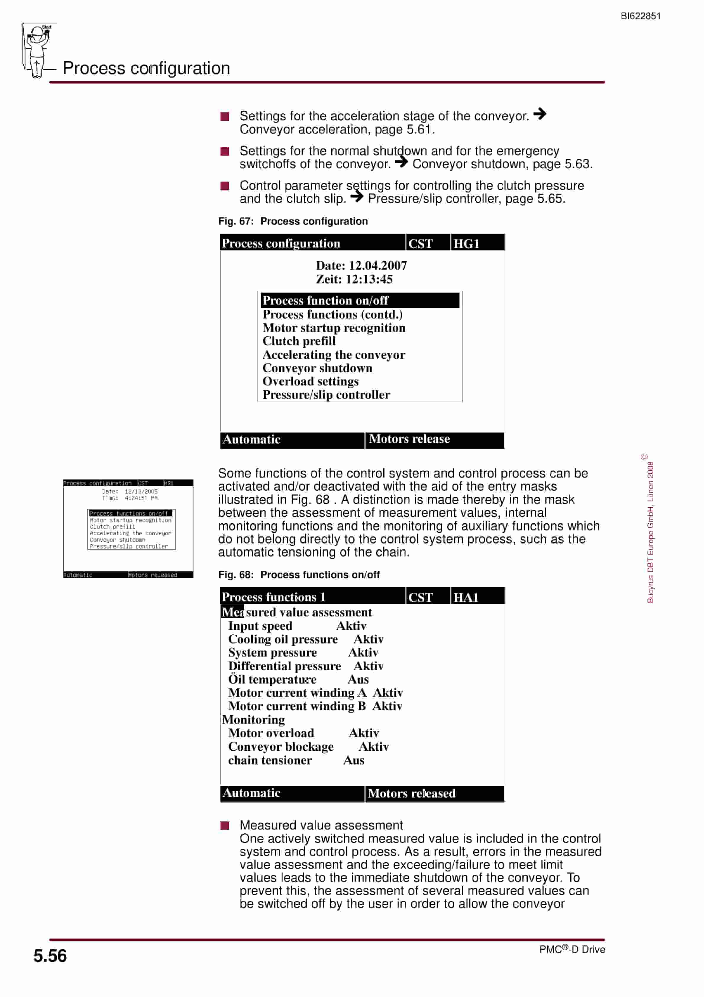 Bucyrus PMC Drive Control System - Conveyor With CST Gearbox Operating Manual BI622851-4