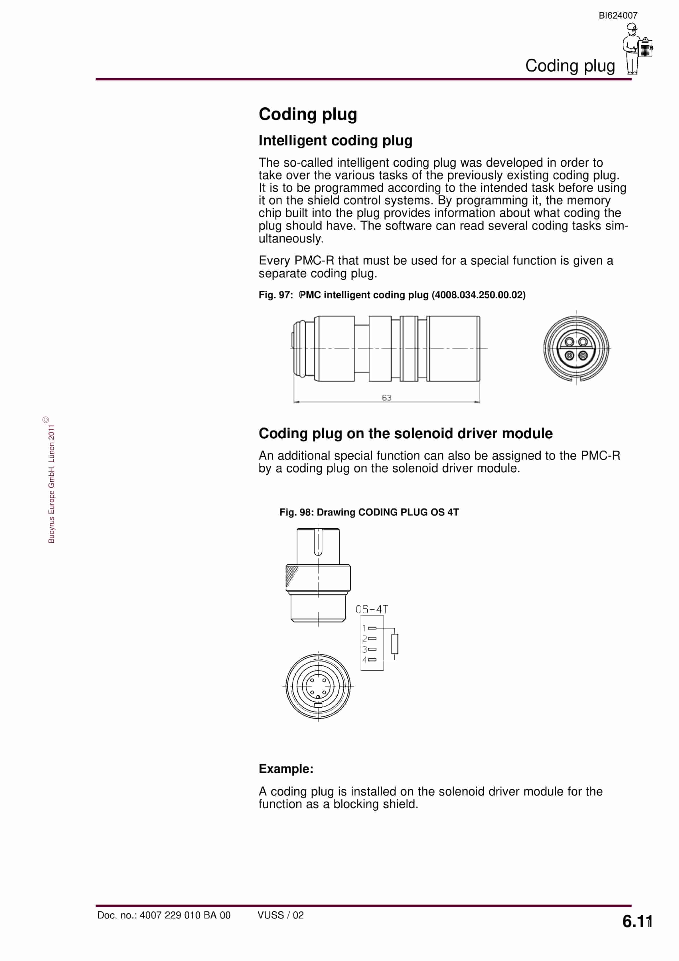 Bucyrus PMC-R System Face Control Operating Manual BI624007-4