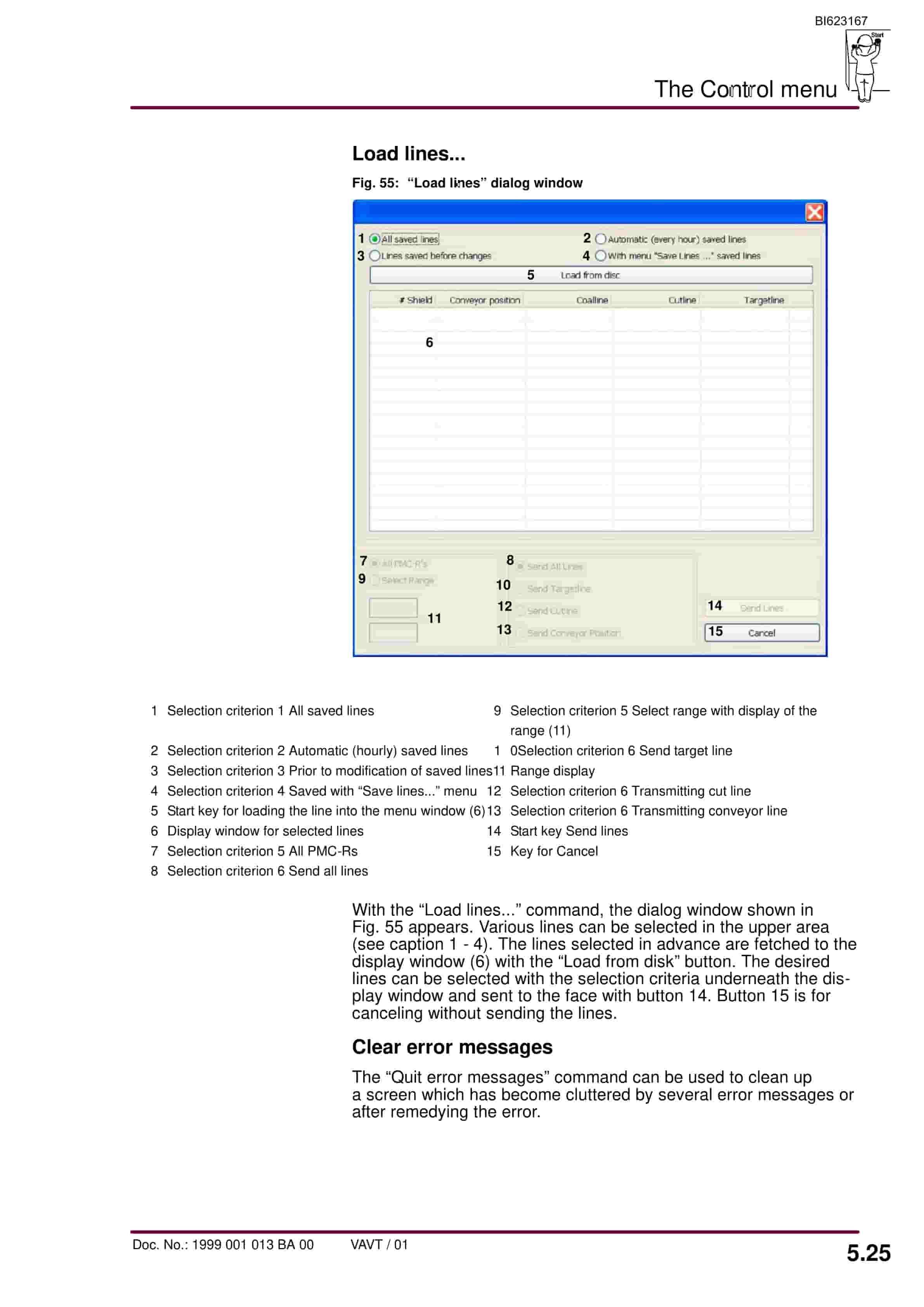 Bucyrus PMC-System VShield Central Control Face Visualization Ver 10.62 Operating Manual BI623167-3