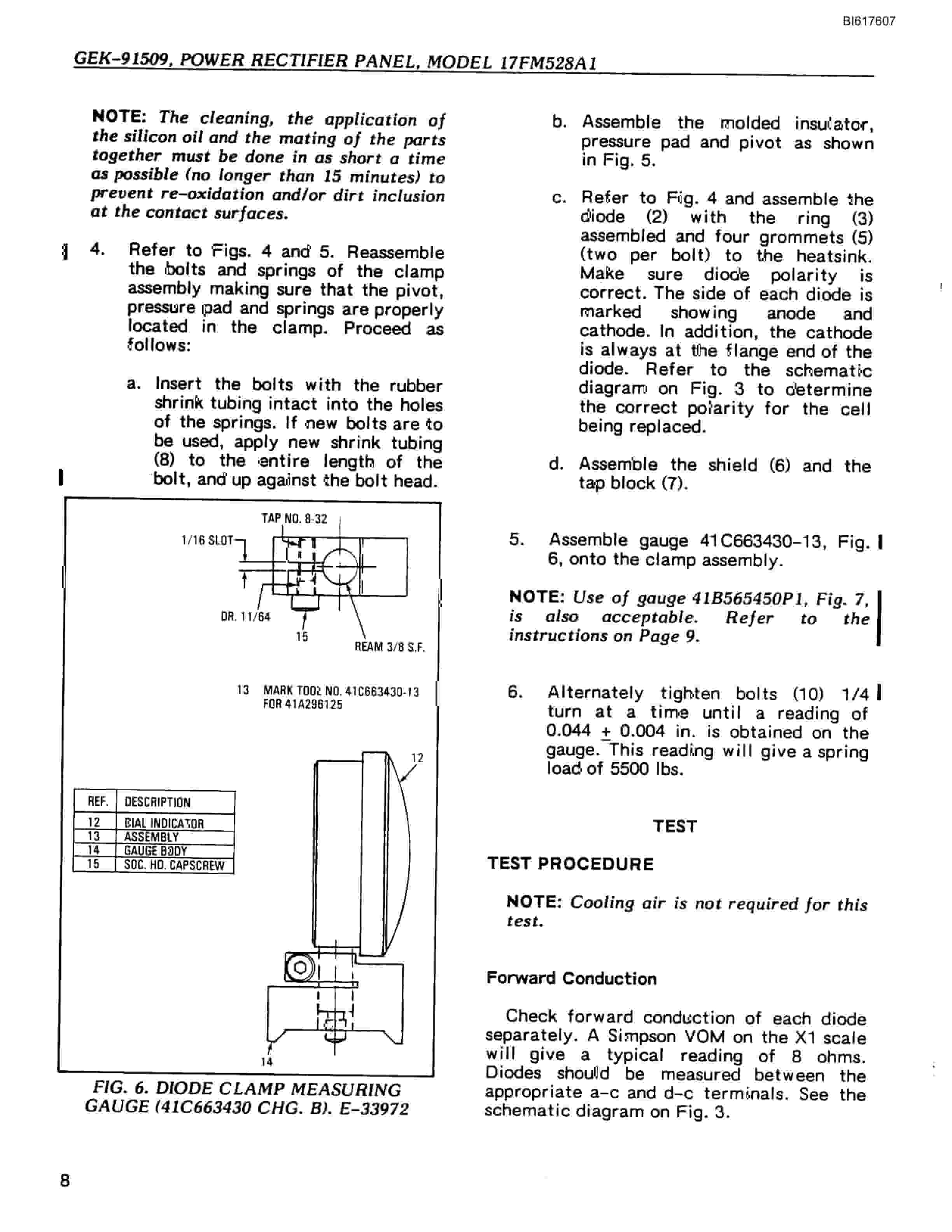 Bucyrus Power Rectifier Panel 17FM528A1 Technical Manual BI617607-4