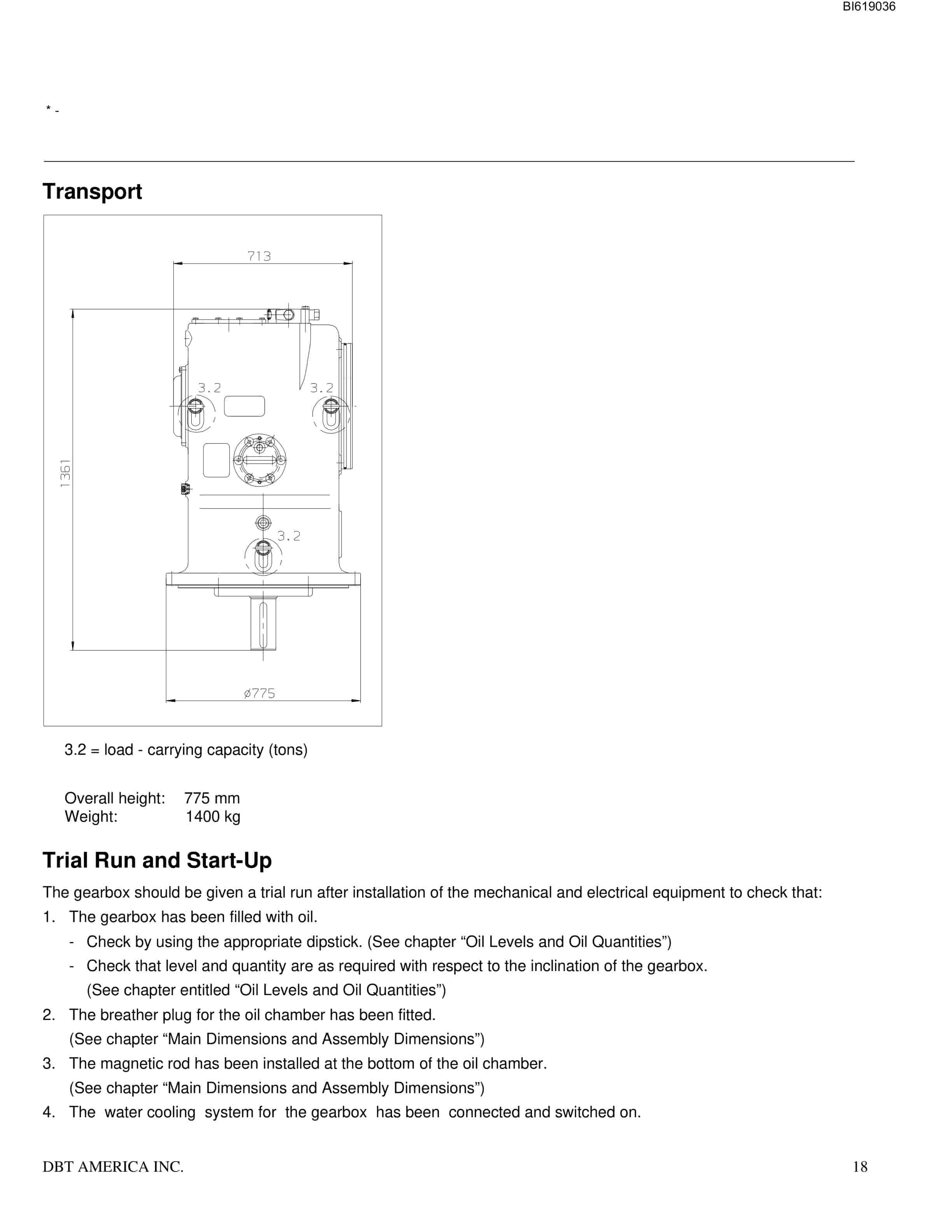 Bucyrus Power Unit With Bevel Technical Manual BI619036-5