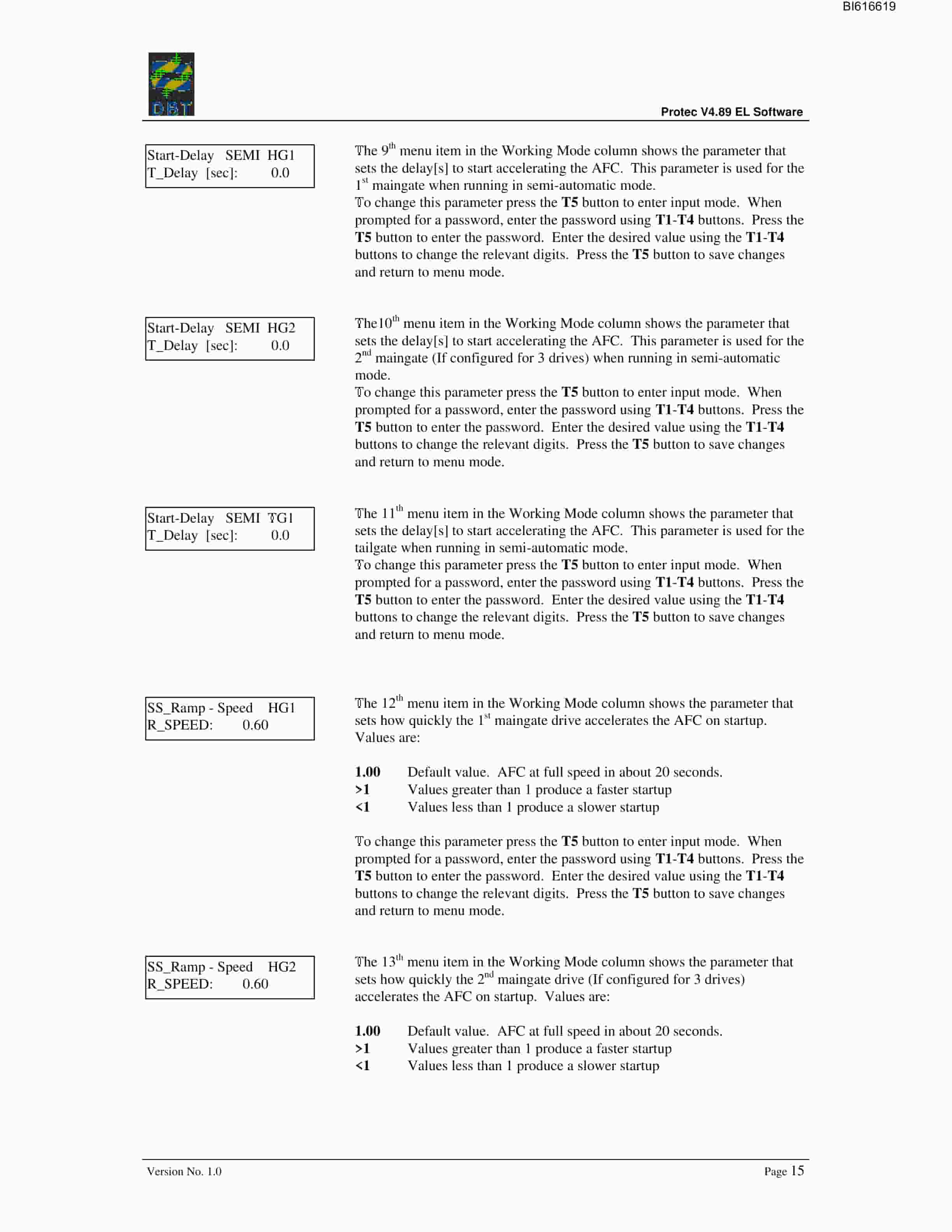 Bucyrus Protec Software V4.9 Technical Manual BI616619-4