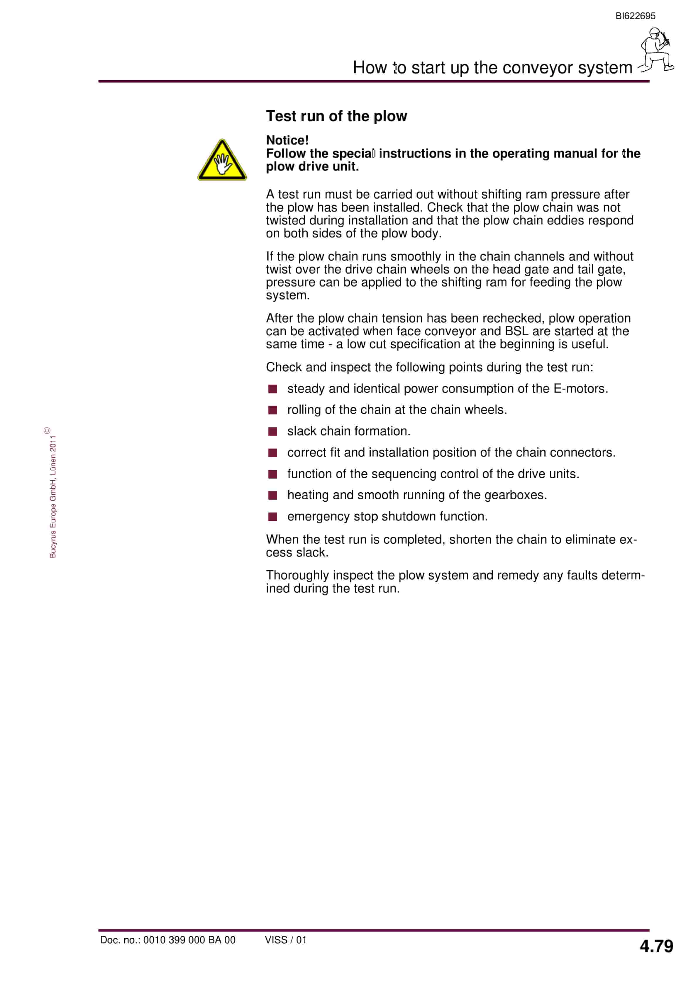 Bucyrus PRT PF 3-822 Operating Manual BI622695-3
