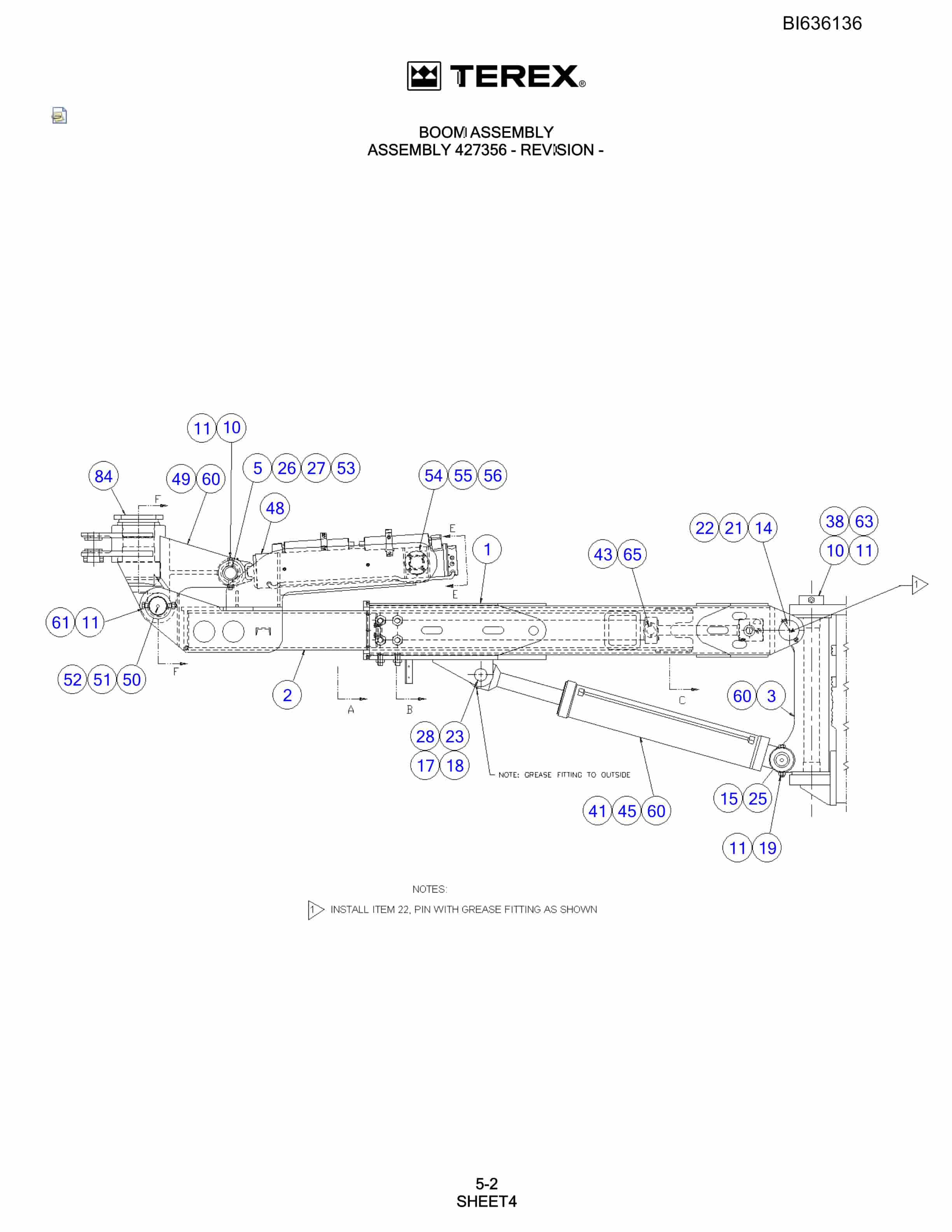 Bucyrus R20 Parts Catalog BI636136-3