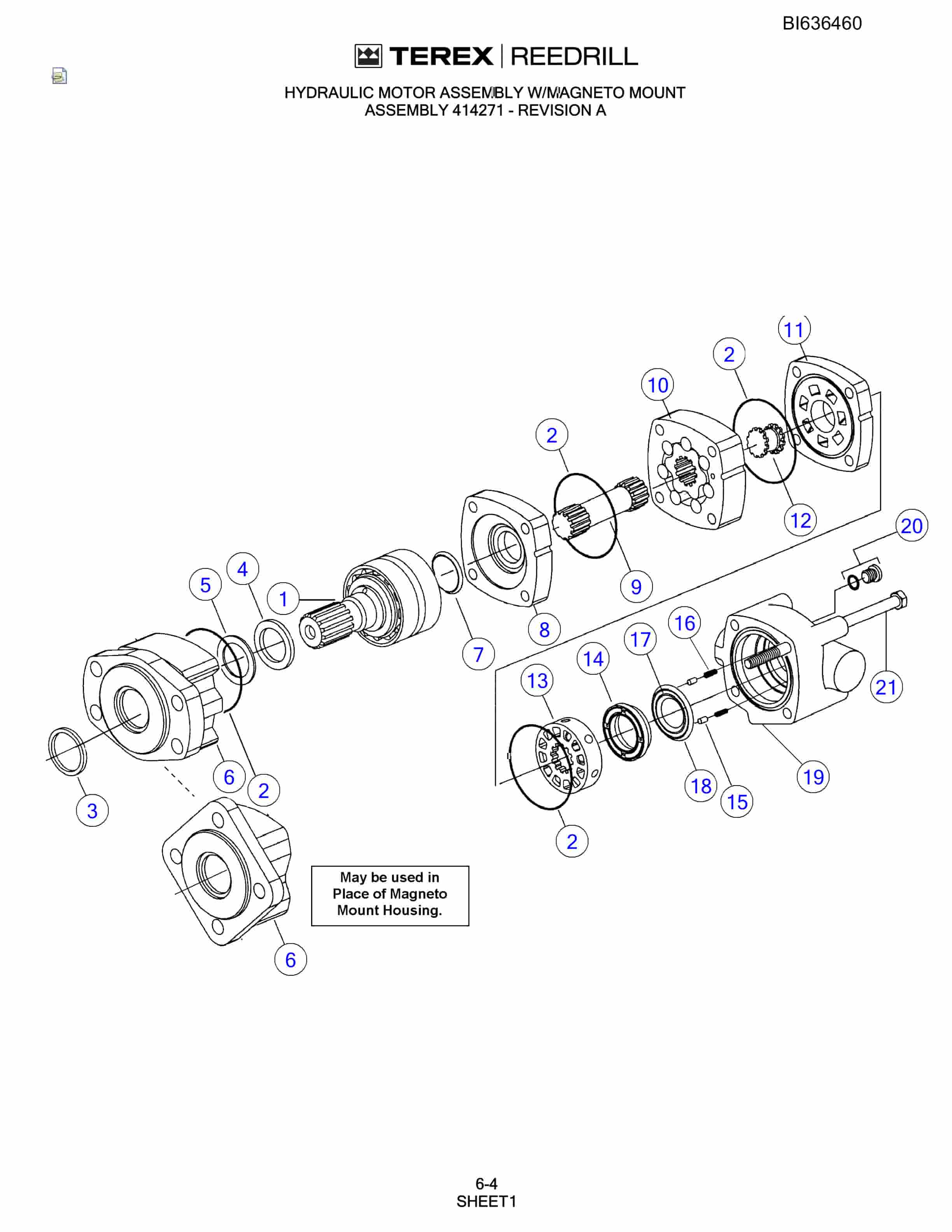 Bucyrus R20 Parts Catalog BI636460-4