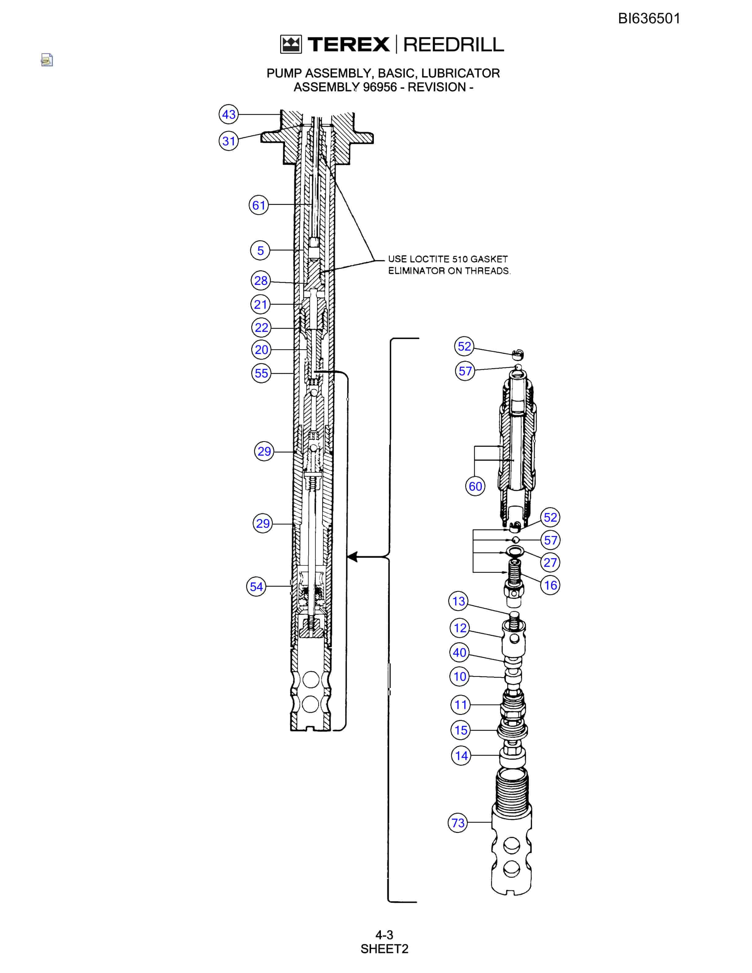 Bucyrus R20C Parts Catalog BI636501-2