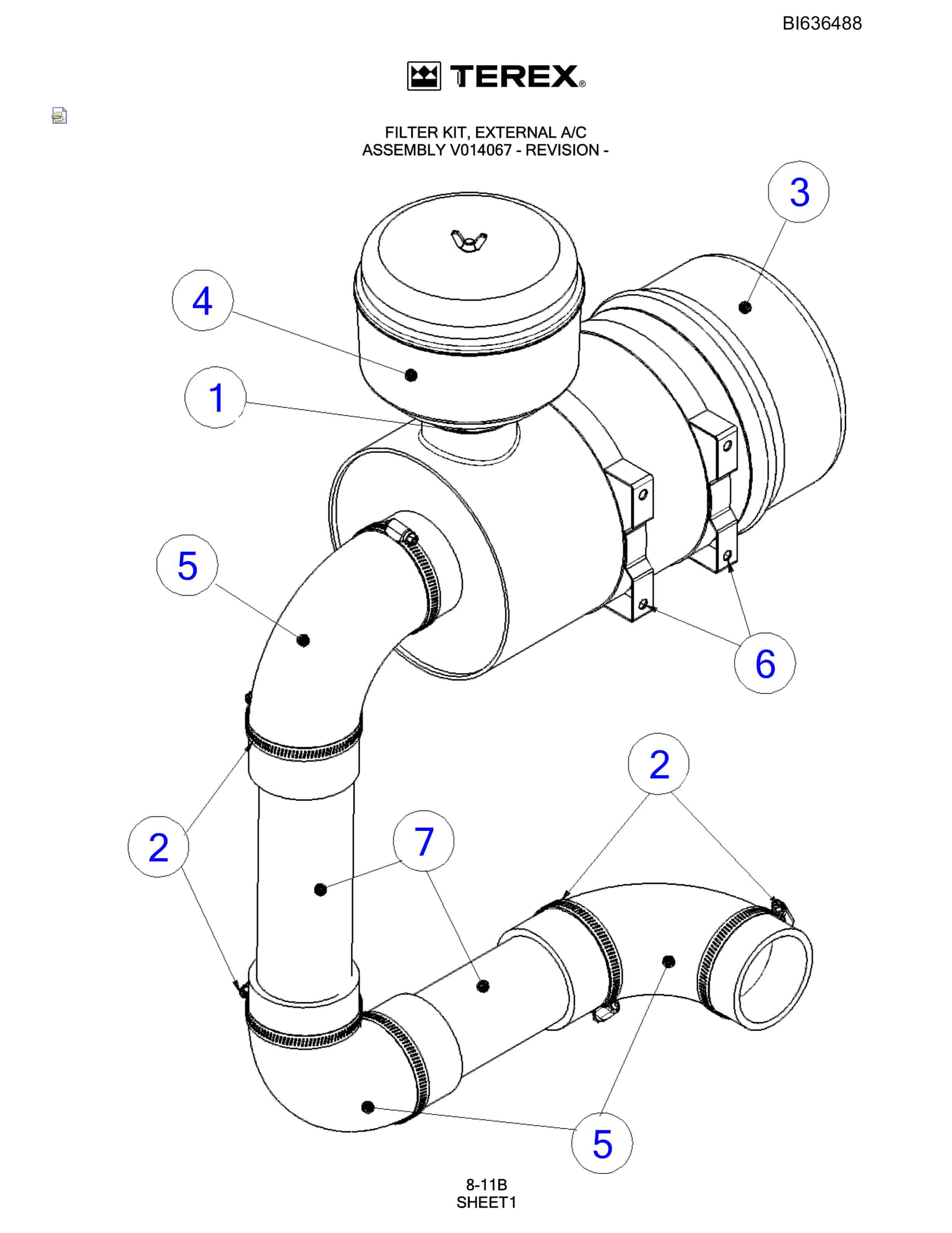 Bucyrus R30C Hydraulic Track Drill Parts Catalog BI636488-5