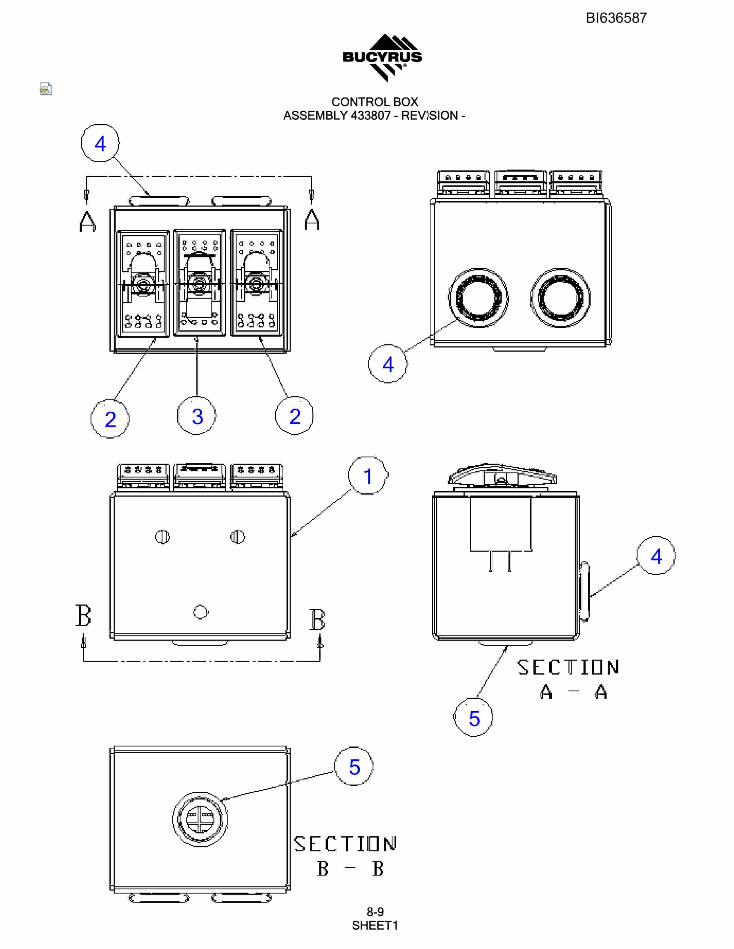 Bucyrus R30C Hydraulic Track Drill Parts Manual BI636587-4