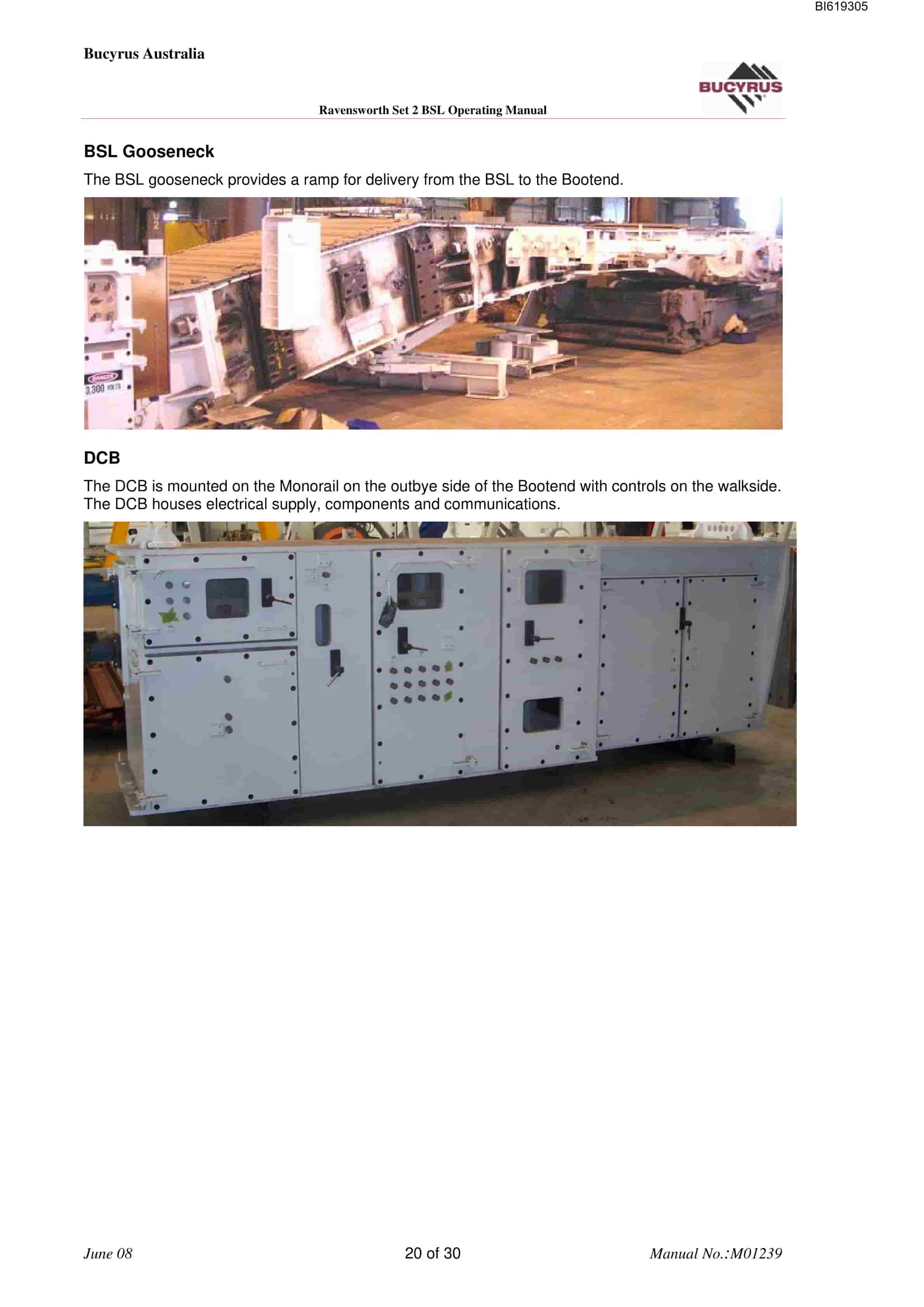 Bucyrus Ravensworth Set 2 BSL Technical Manual BI619305-3
