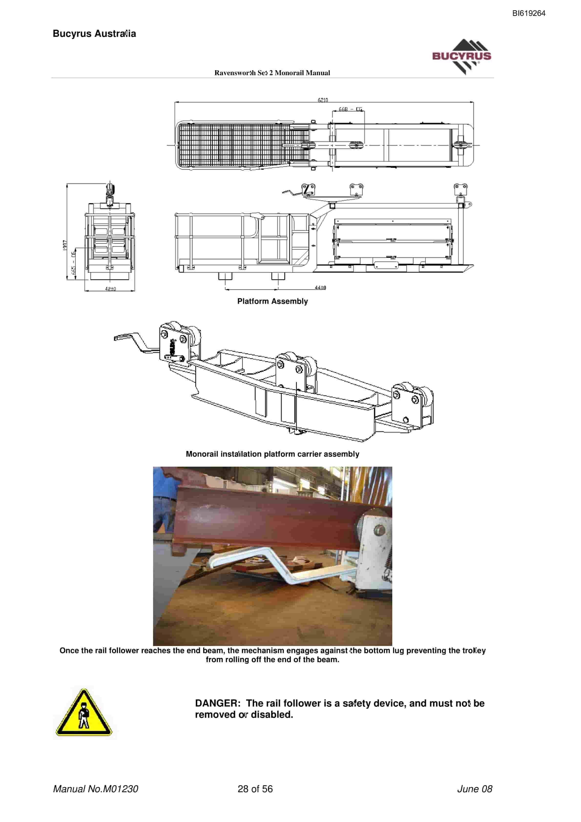 Bucyrus Ravensworth Set2 Monorail Technical Manual BI619264-2