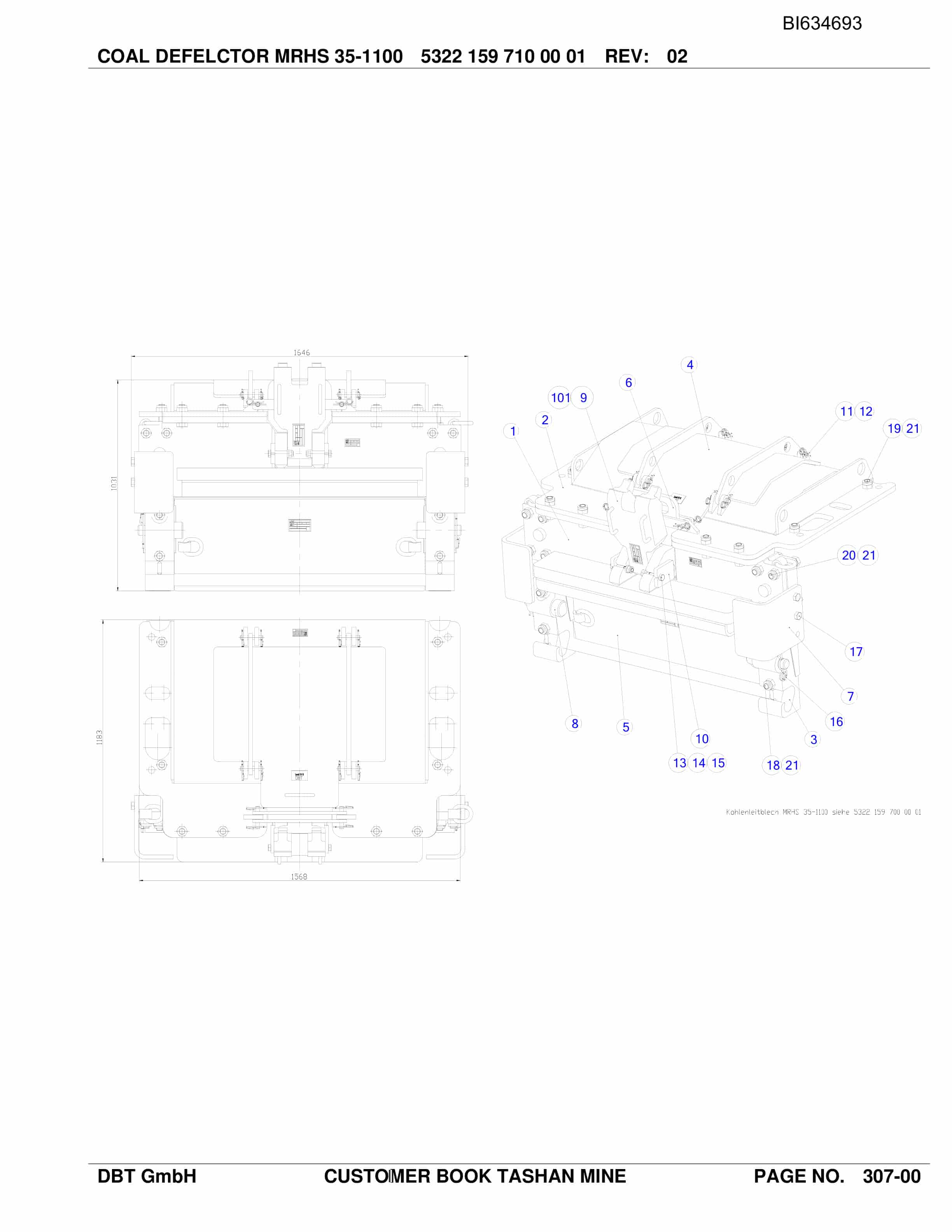 Bucyrus RC-AFC PF 6-1342 Parts Catalog BI634693-5