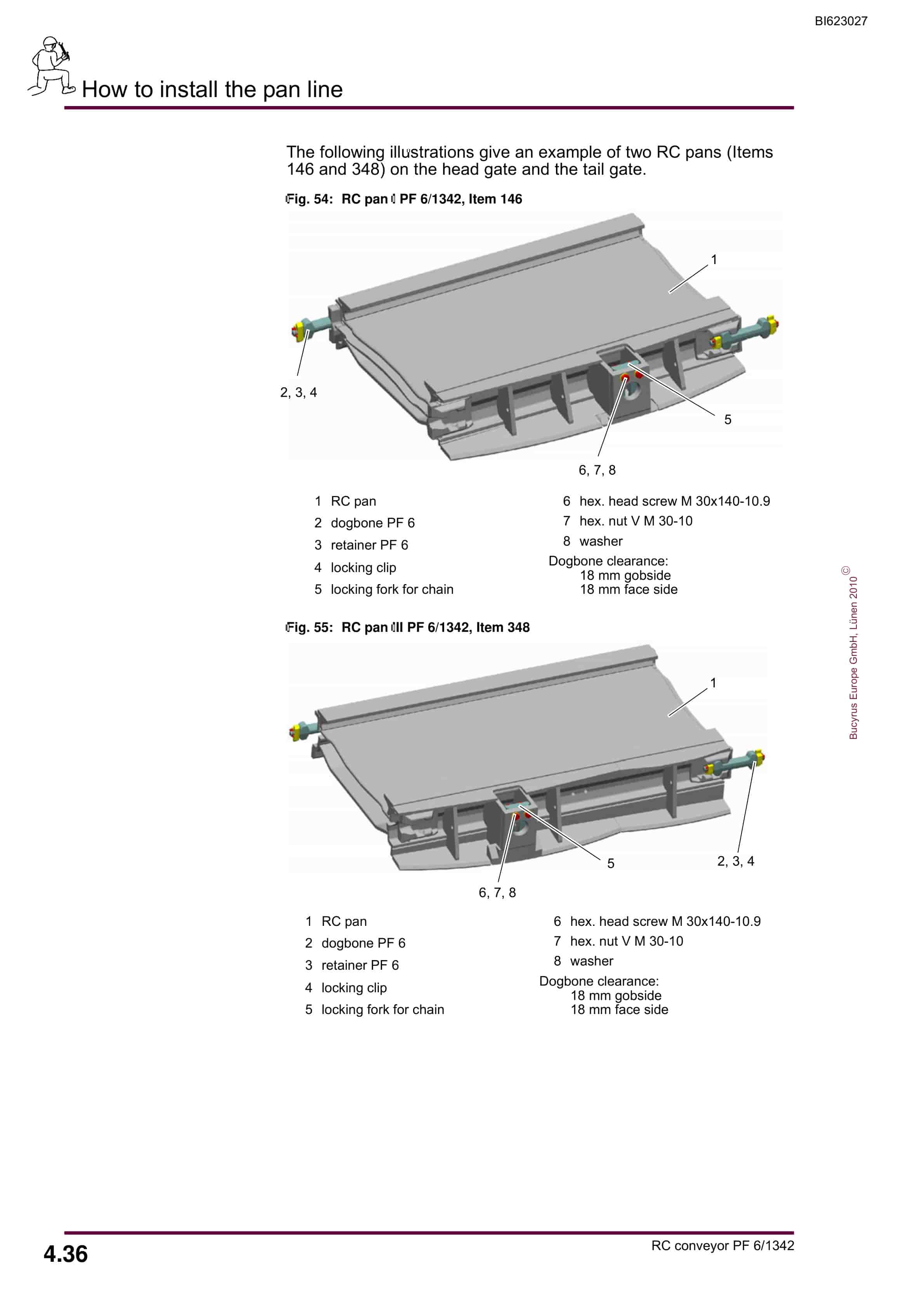 Bucyrus RC Conveyor PF 6-1342 Operating Manual BI623027-2
