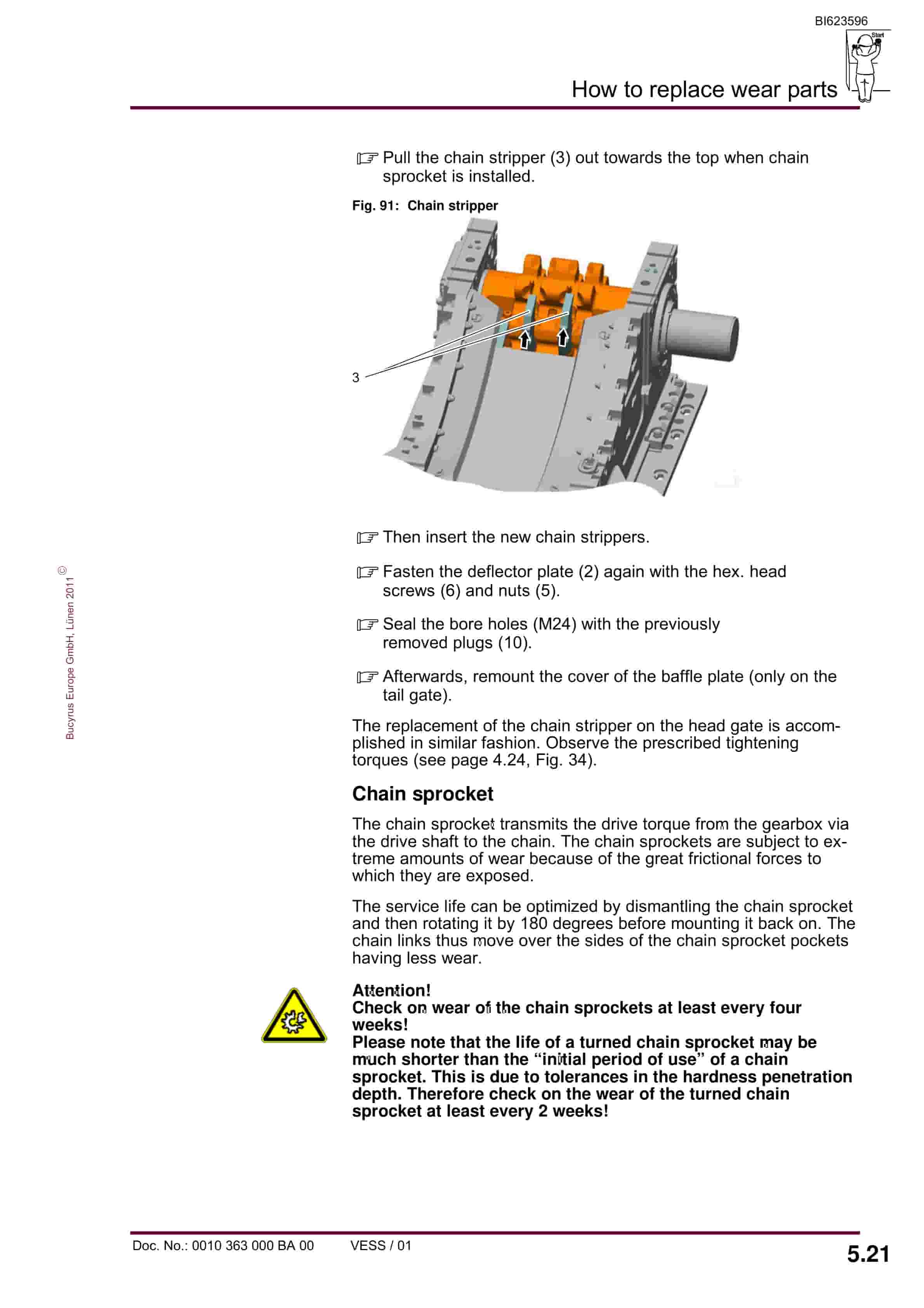 Bucyrus RC Conveyor PF 6-1342 Operating Manual BI623596-5
