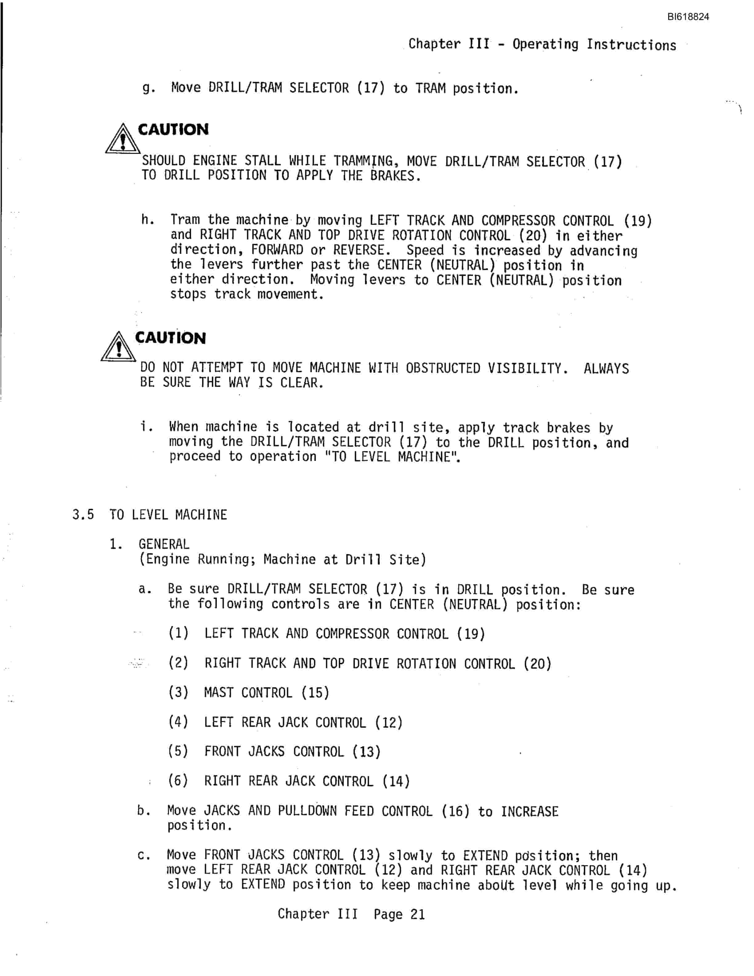 Bucyrus RDC16B Rotary Blasthole Drill Technical Manual BI618824-2