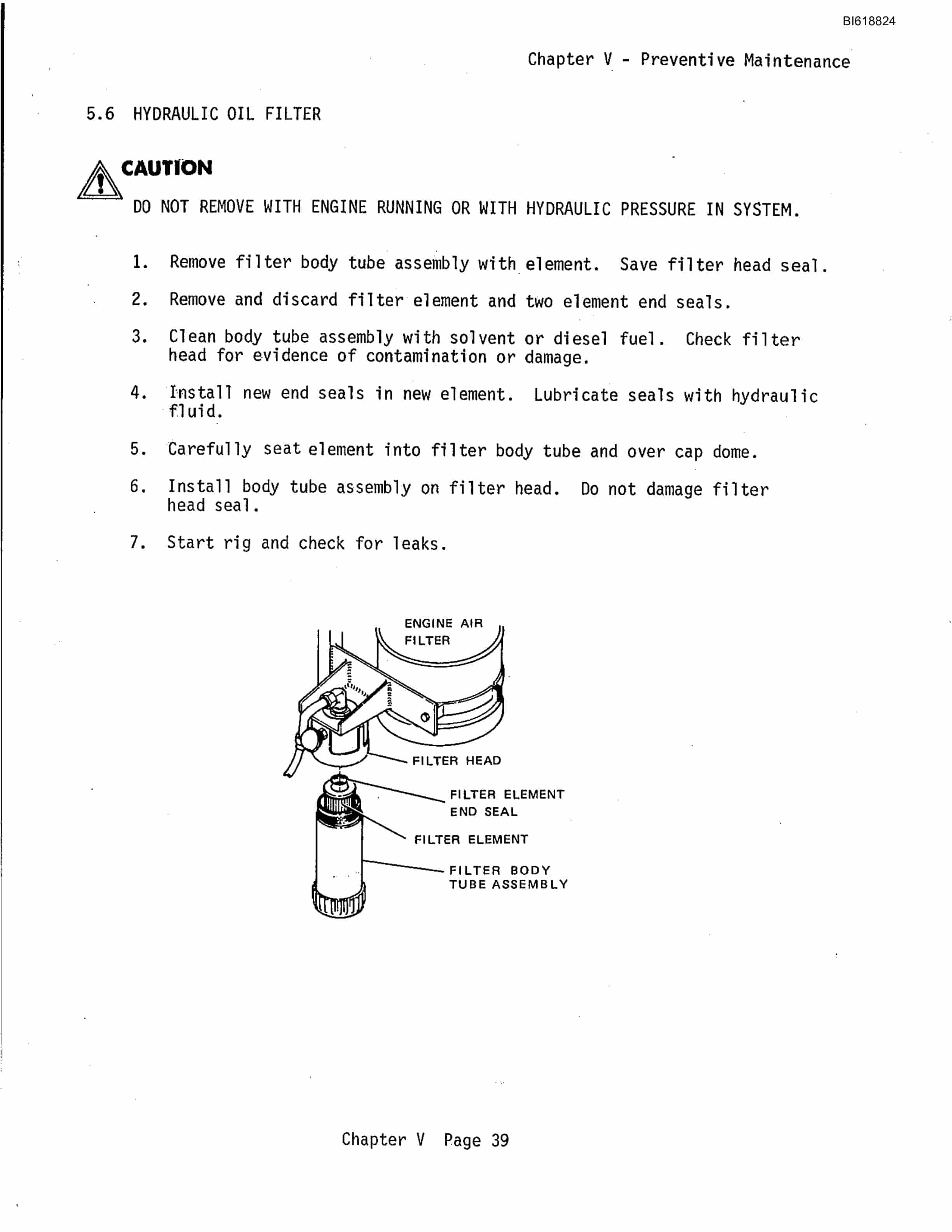 Bucyrus RDC16B Rotary Blasthole Drill Technical Manual BI618824-5