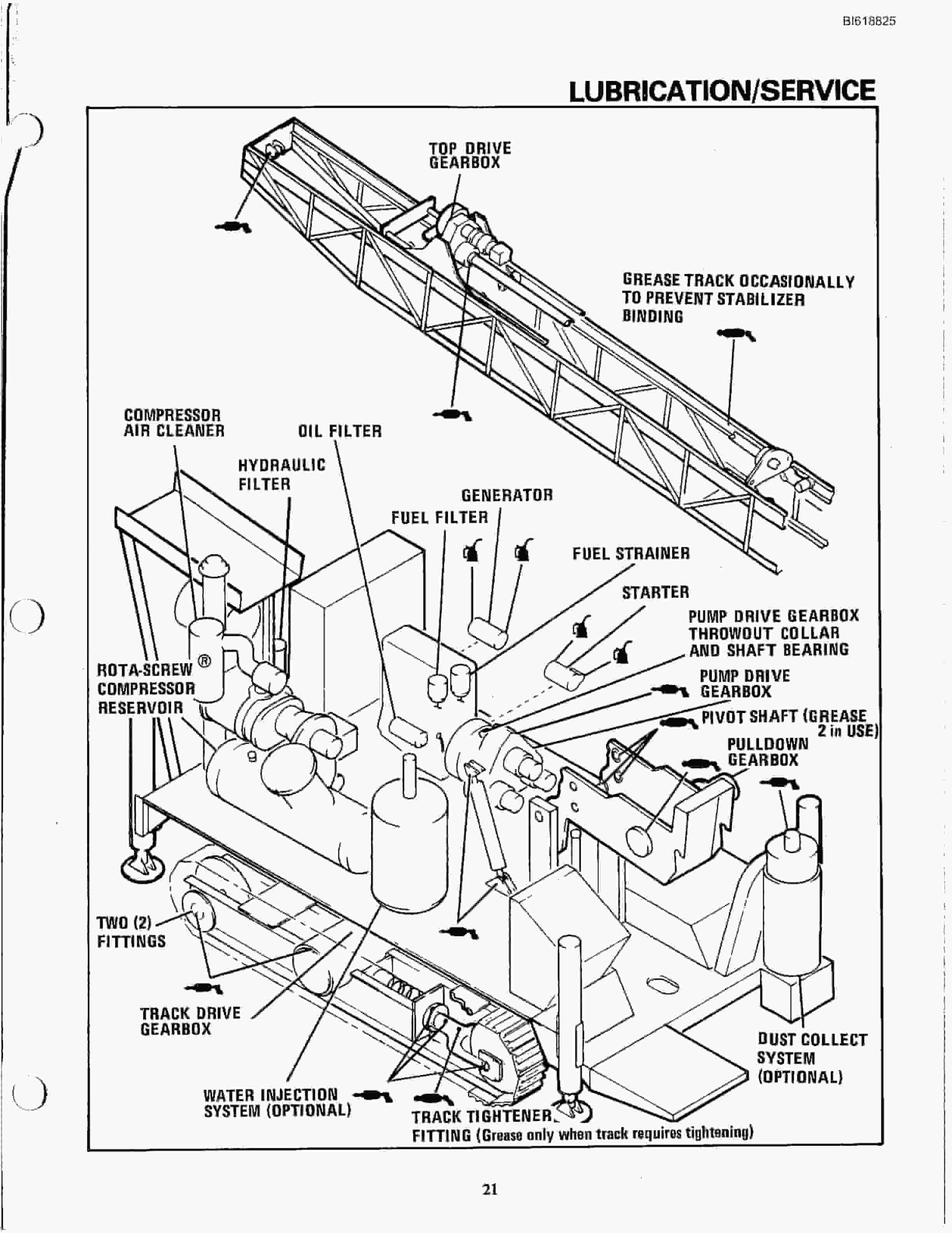 Bucyrus RDC16B Rotary Blasthole Drill Technical Manual BI618825-4