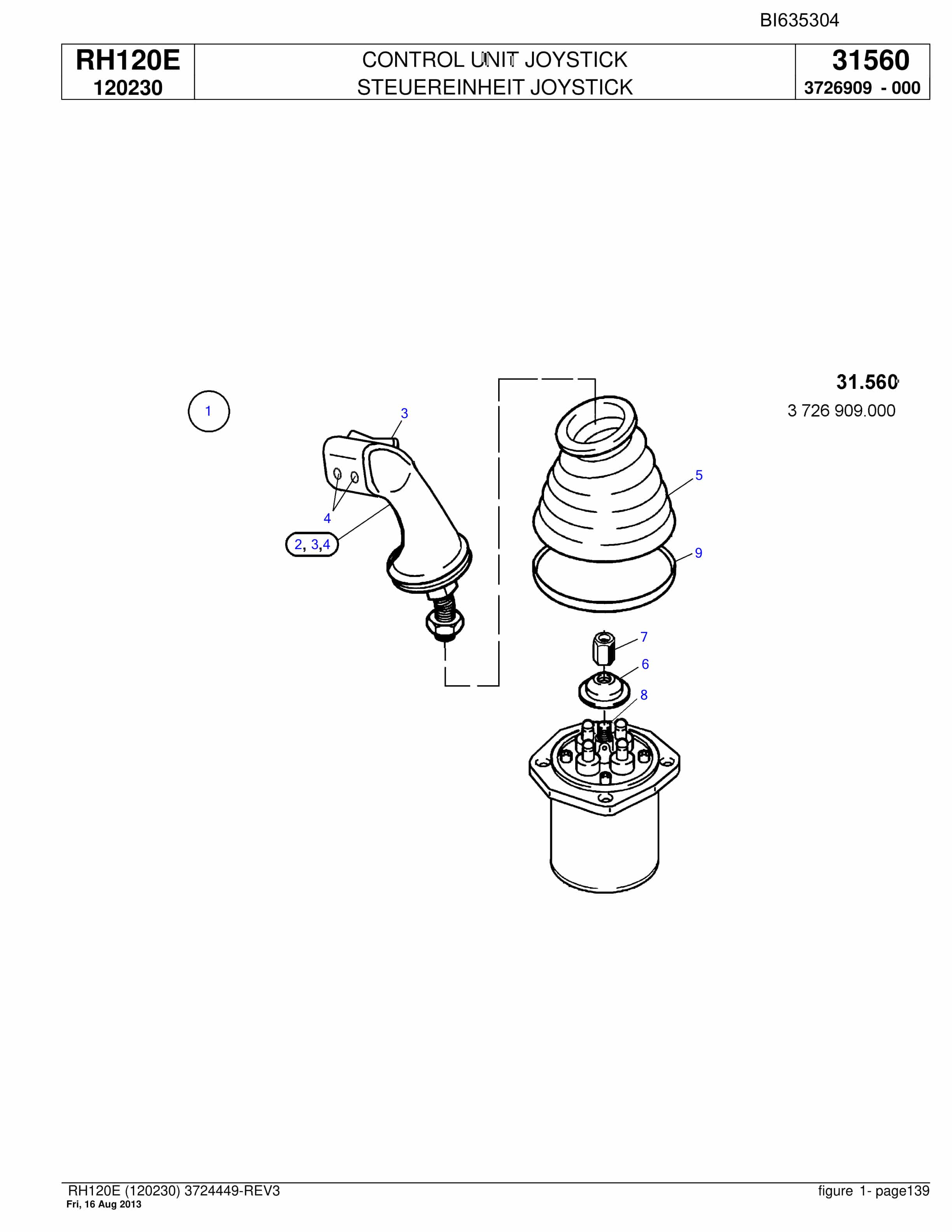 Bucyrus RH120E Hydraulic Excavator Technical Manual BI635304-5