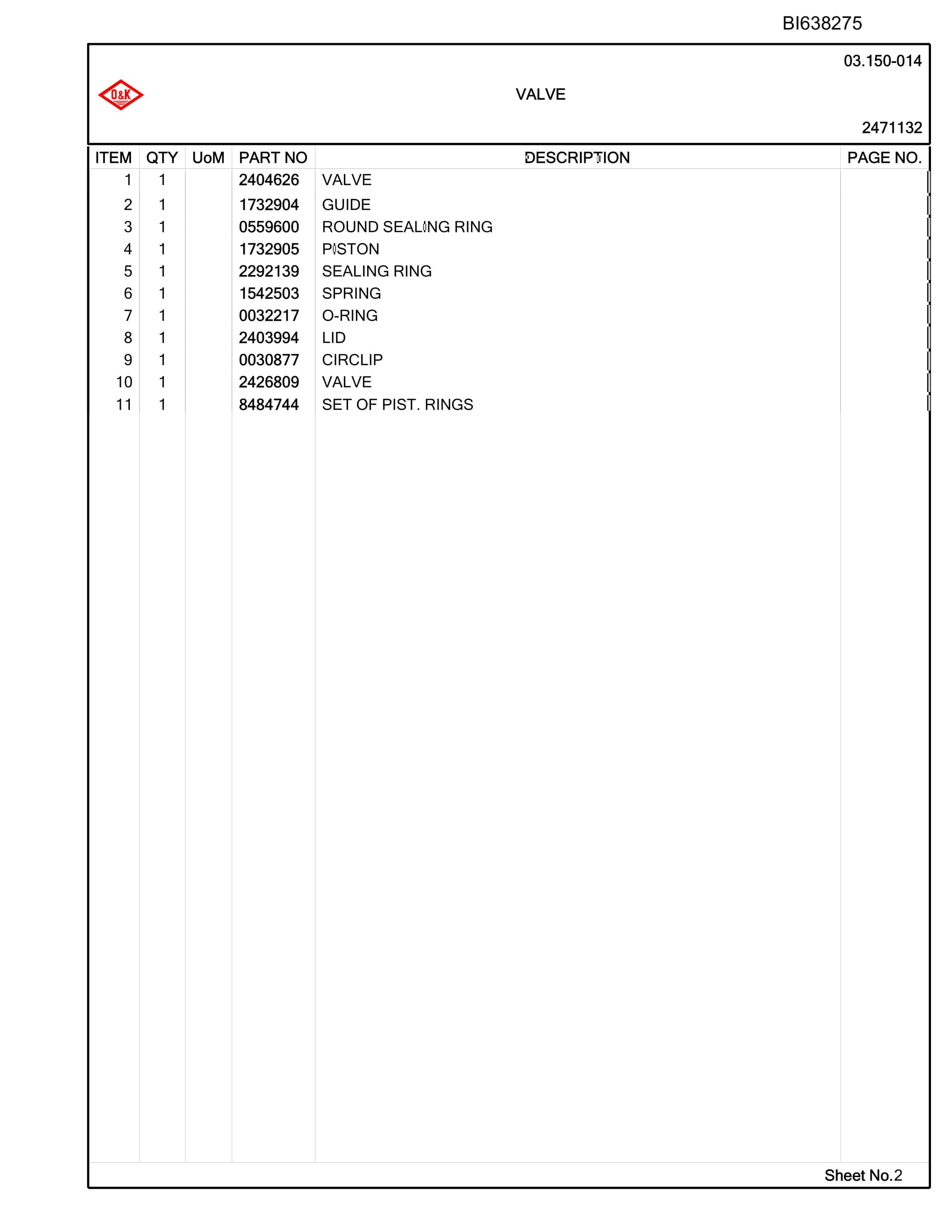 Bucyrus RH170 BH Excavator 77013 Parts Catalog BI638275 4 Bucyrus RH170 BH Excavator 77013 Parts Catalog BI638275 - Image 4