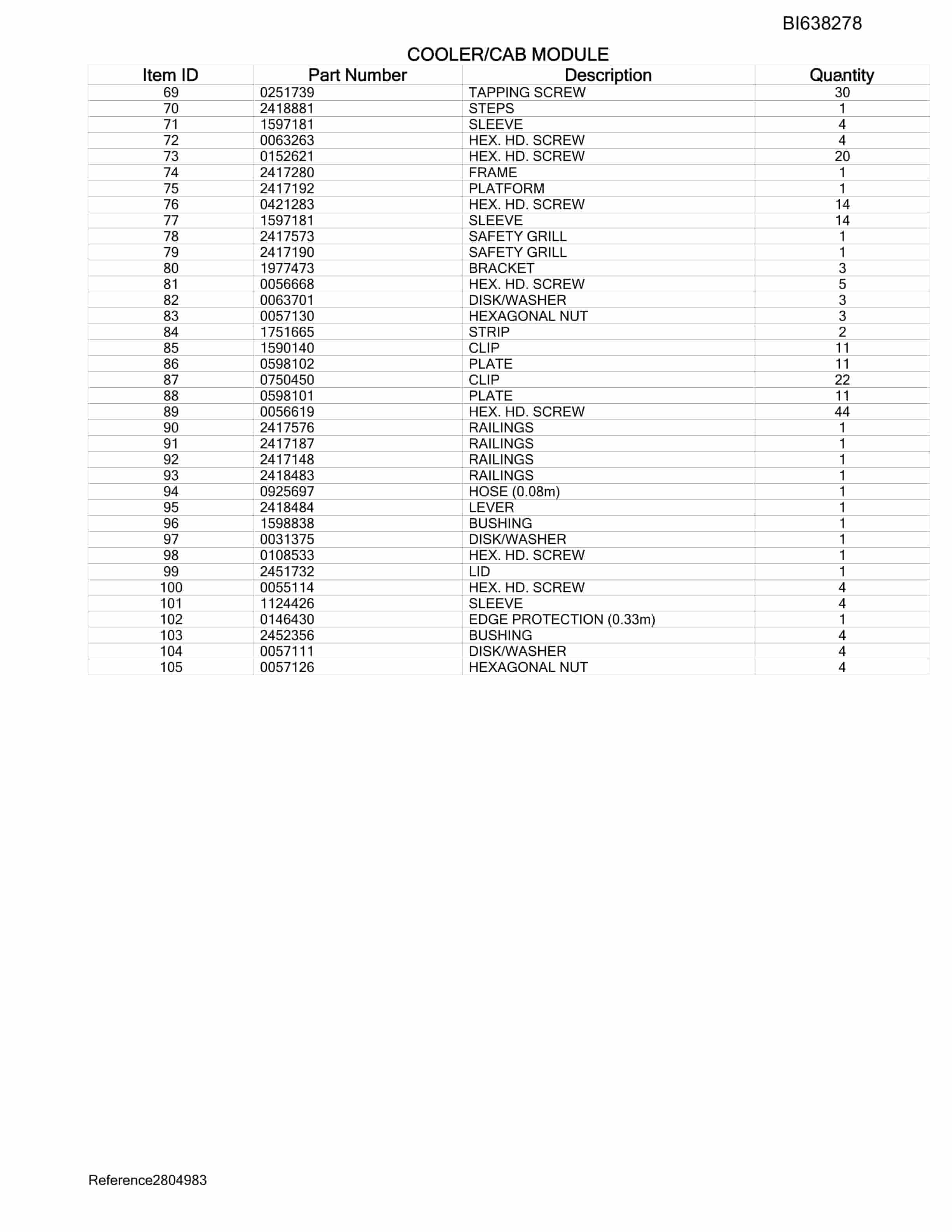 Bucyrus RH170 Excavator 77016 Parts Catalog BI638278 2 Bucyrus RH170 Excavator 77016 Parts Catalog BI638278 - Image 2