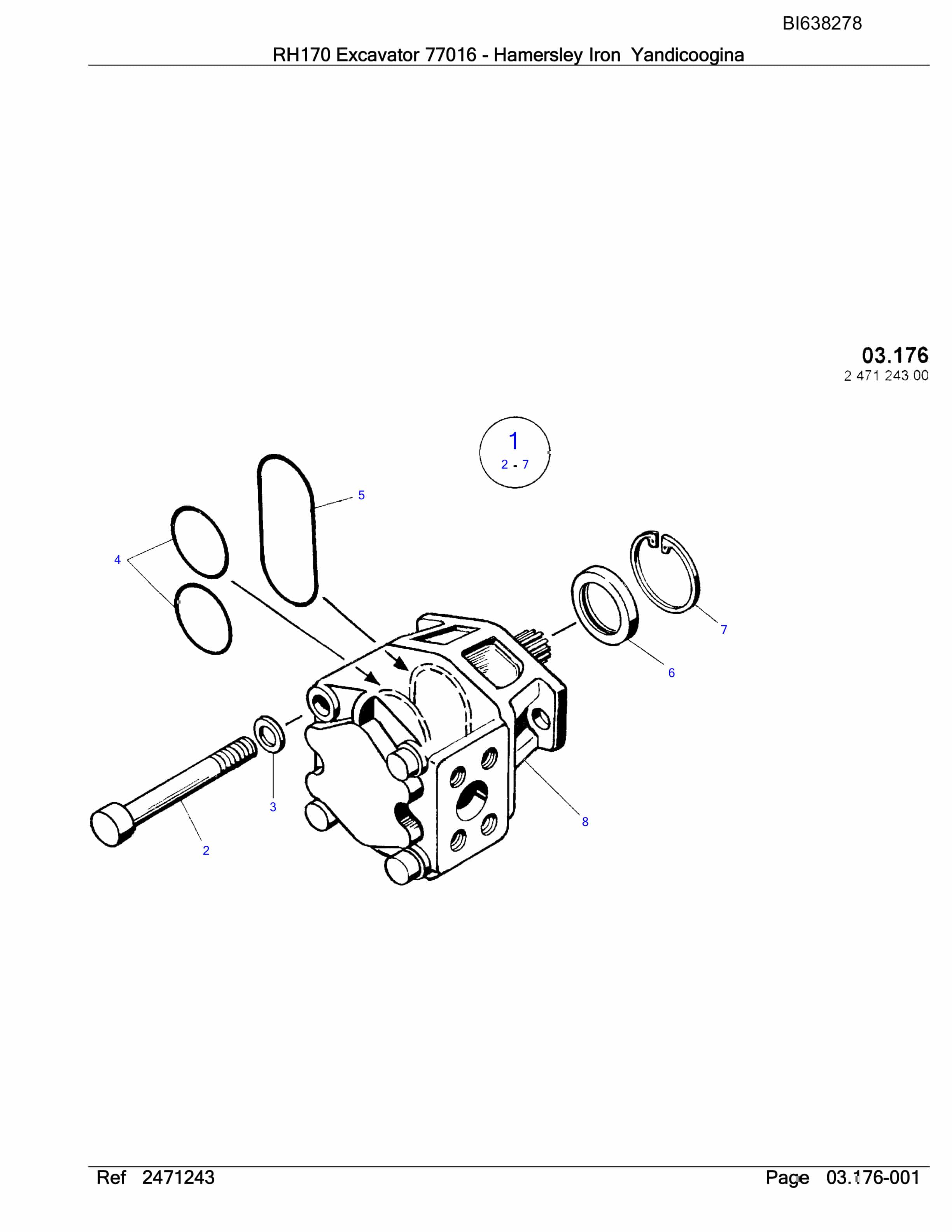 Bucyrus RH170 Excavator 77016 Parts Catalog BI638278 5 Bucyrus RH170 Excavator 77016 Parts Catalog BI638278 - Image 5