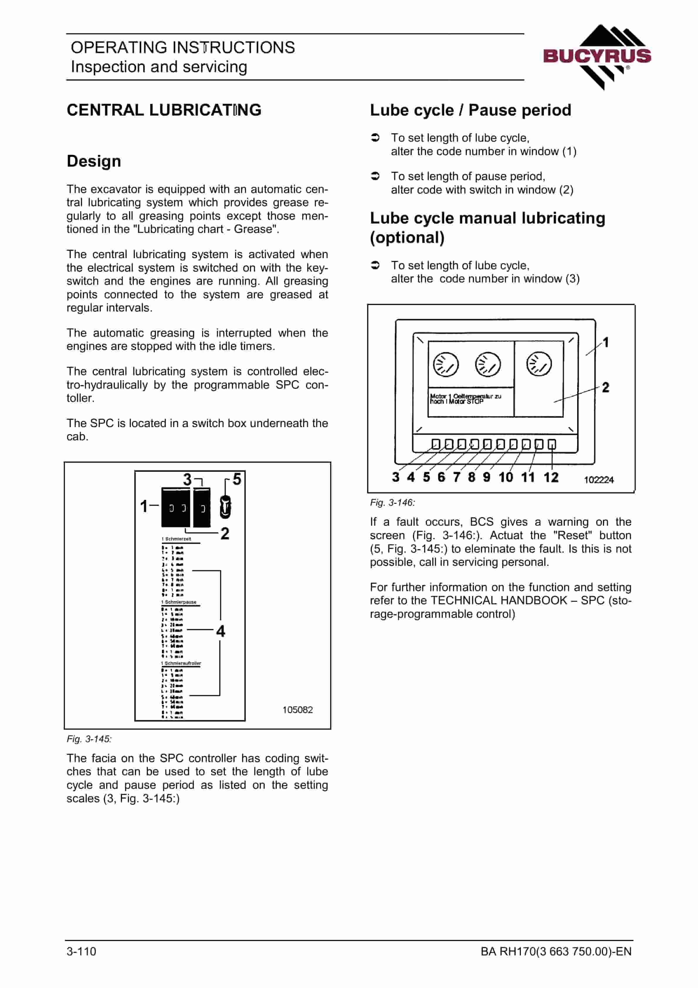 Bucyrus RH170 Hydraulic Excavator Operating Instructions 3663750 5 Bucyrus RH170 Hydraulic Excavator Operating Instructions 3663750 - Image 5