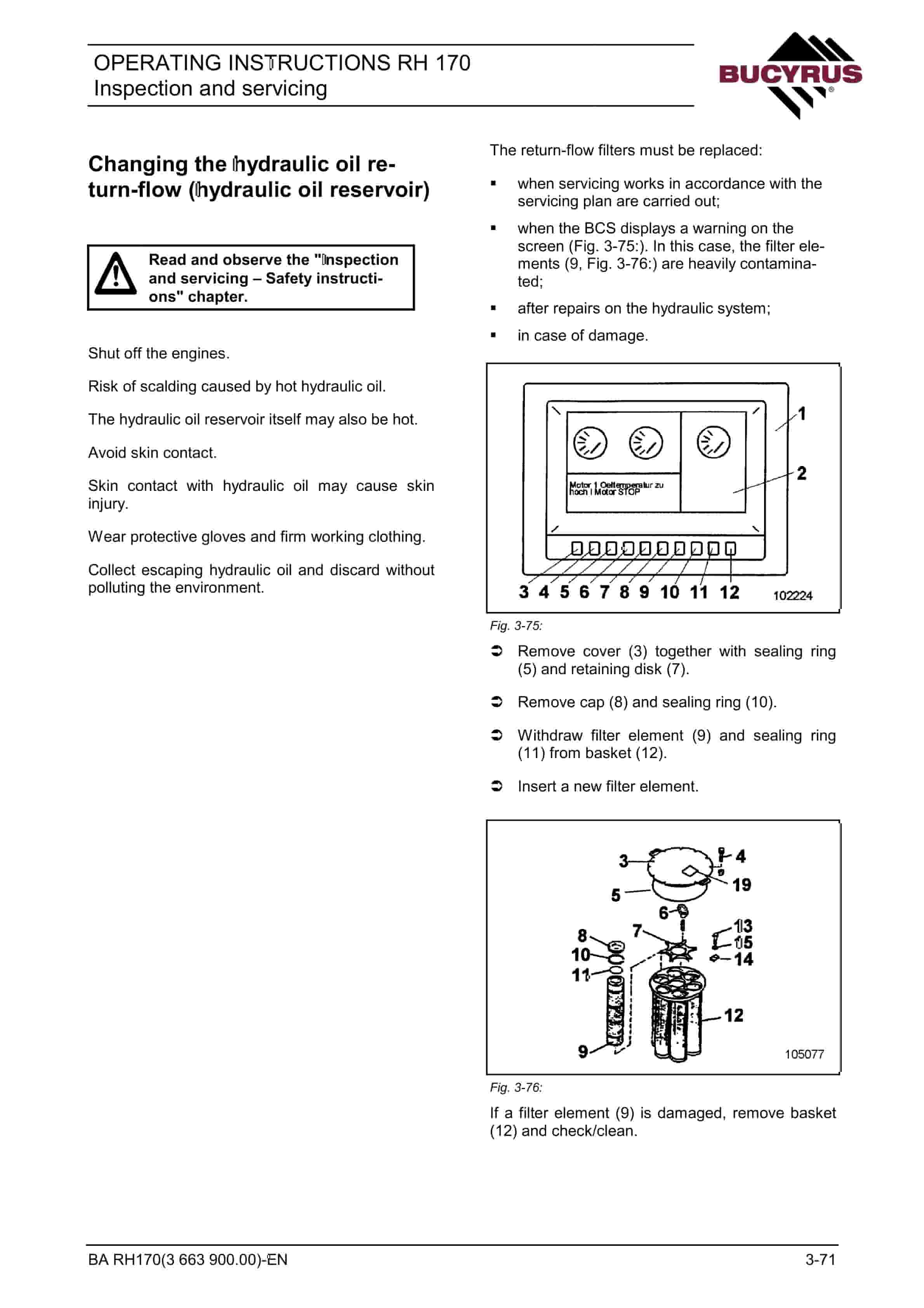 Bucyrus RH170 Hydraulic Excavator Operating Instructions 3663900 3 Bucyrus RH170 Hydraulic Excavator Operating Instructions 3663900 - Image 3