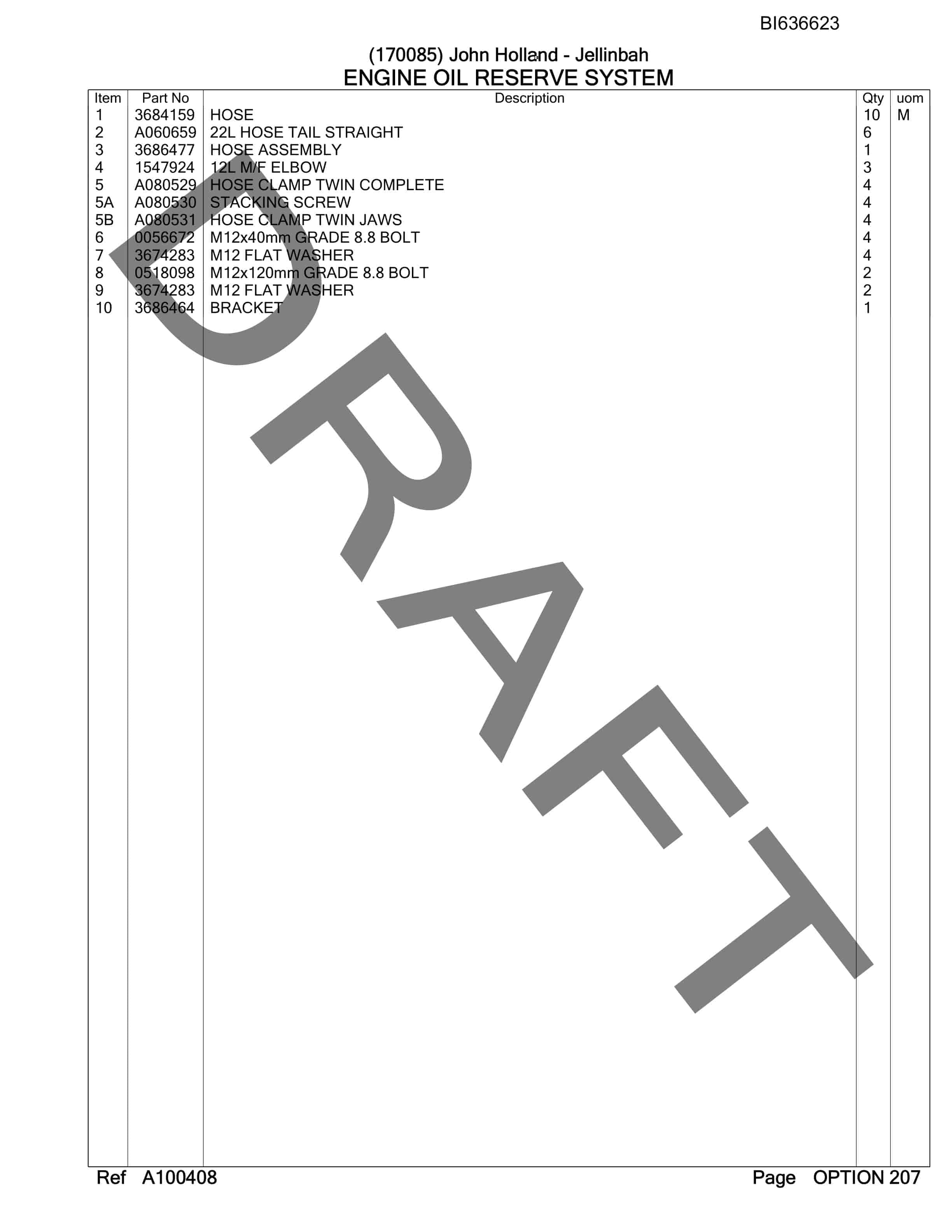 Bucyrus RH170B Hydraulic Excavator Parts Manual BI636623-4