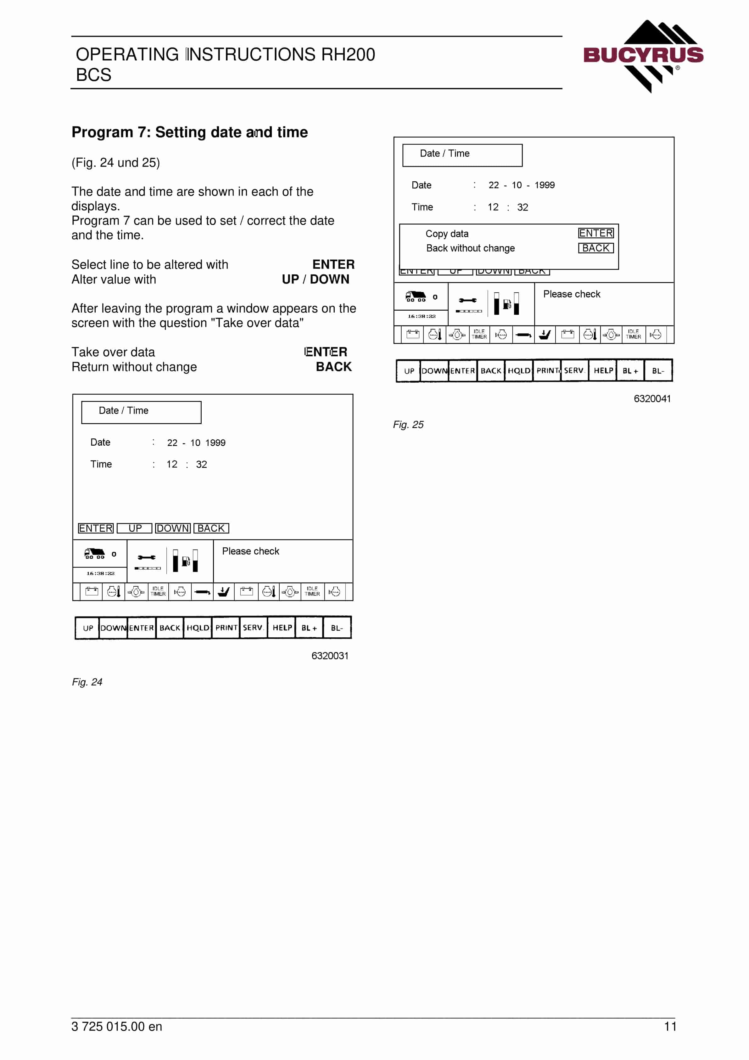 Bucyrus RH200 Board - Control - System Operating Instructions 3725015 2 Bucyrus RH200 Board - Control - System Operating Instructions 3725015 - Image 2