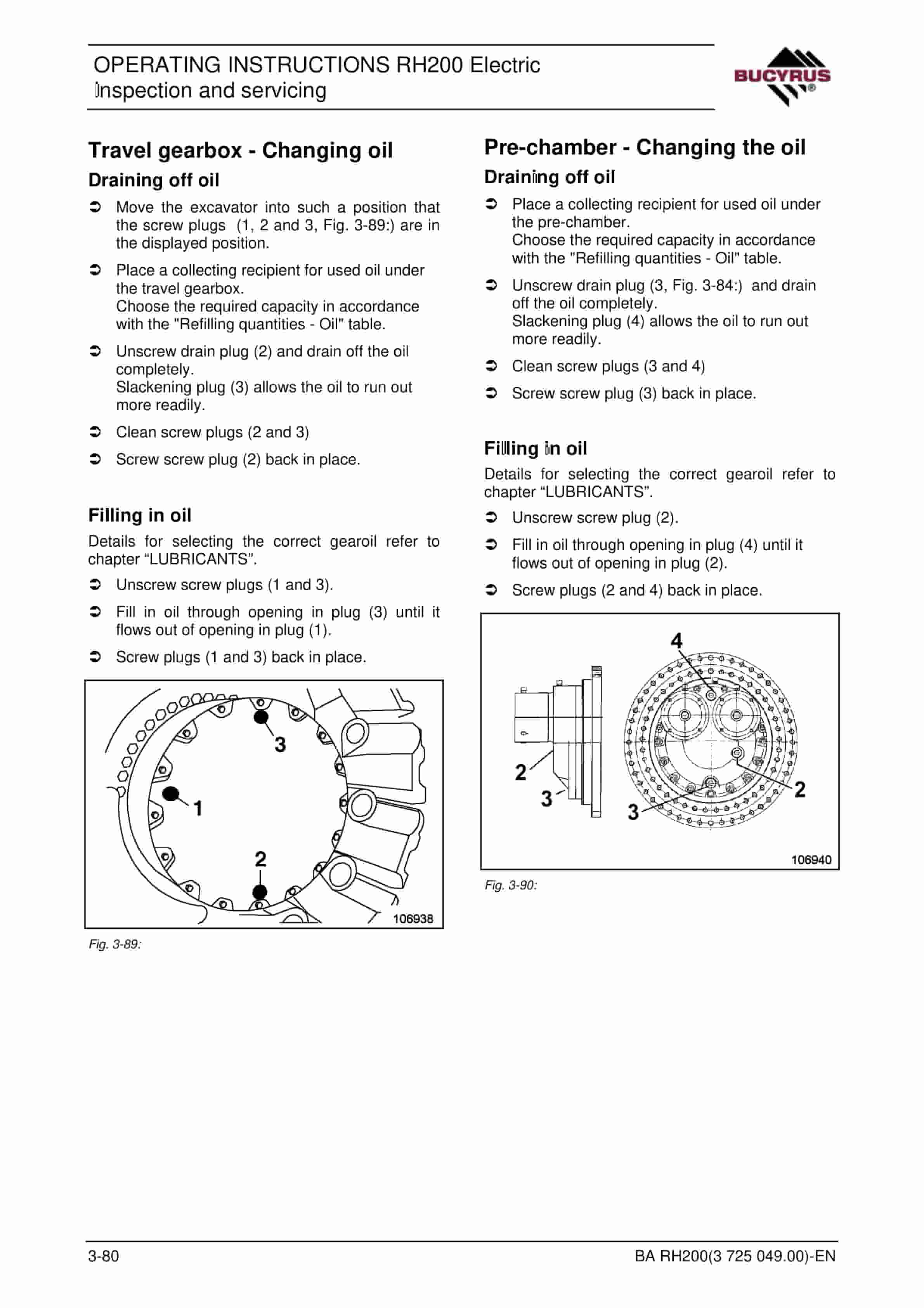 Bucyrus RH200 Electric Hydraulic Excavator Operating Instructions 3725049 4 Bucyrus RH200 Electric Hydraulic Excavator Operating Instructions 3725049 - Image 4