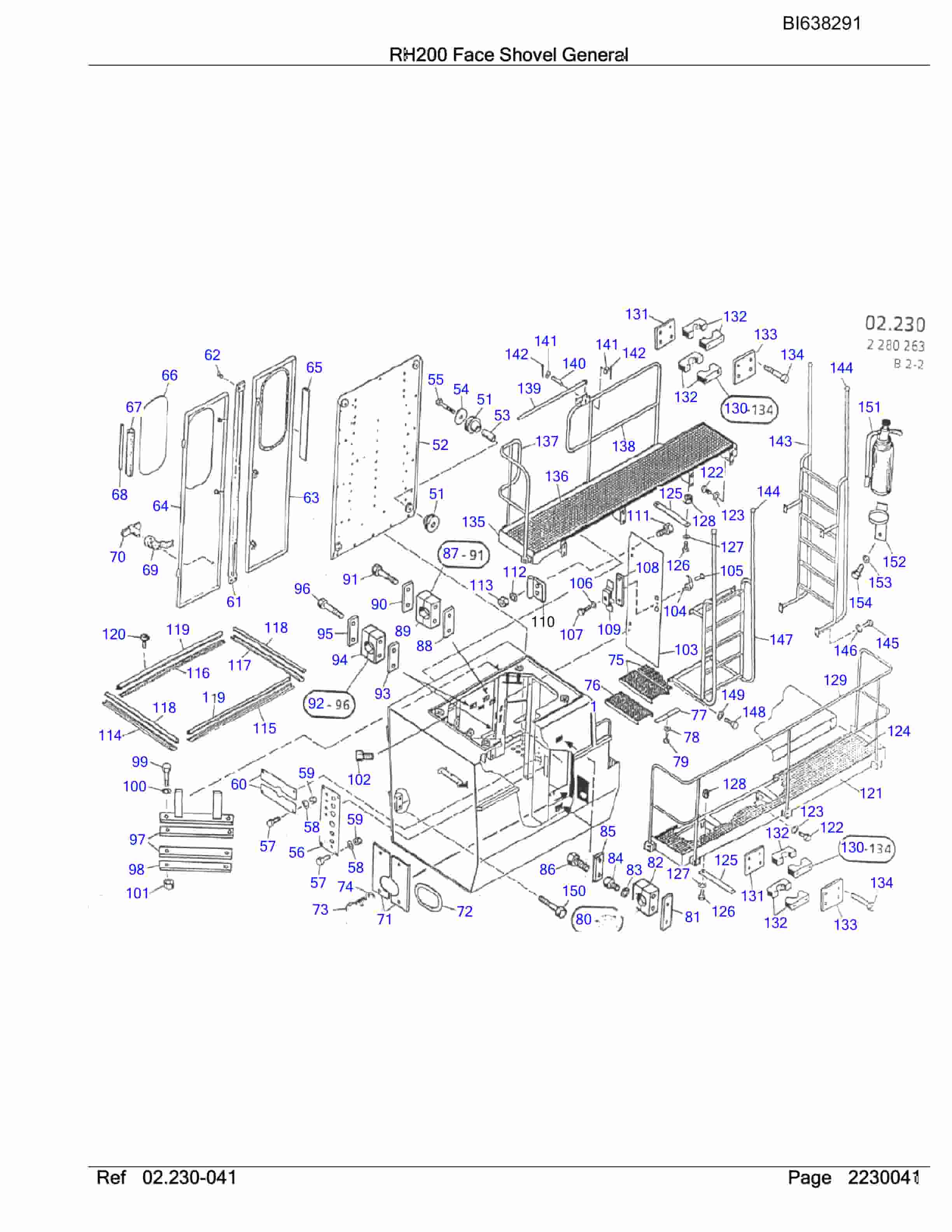 Bucyrus RH200 Face Shovel General Parts Catalog BI638291 2 Bucyrus RH200 Face Shovel General Parts Catalog BI638291 - Image 2