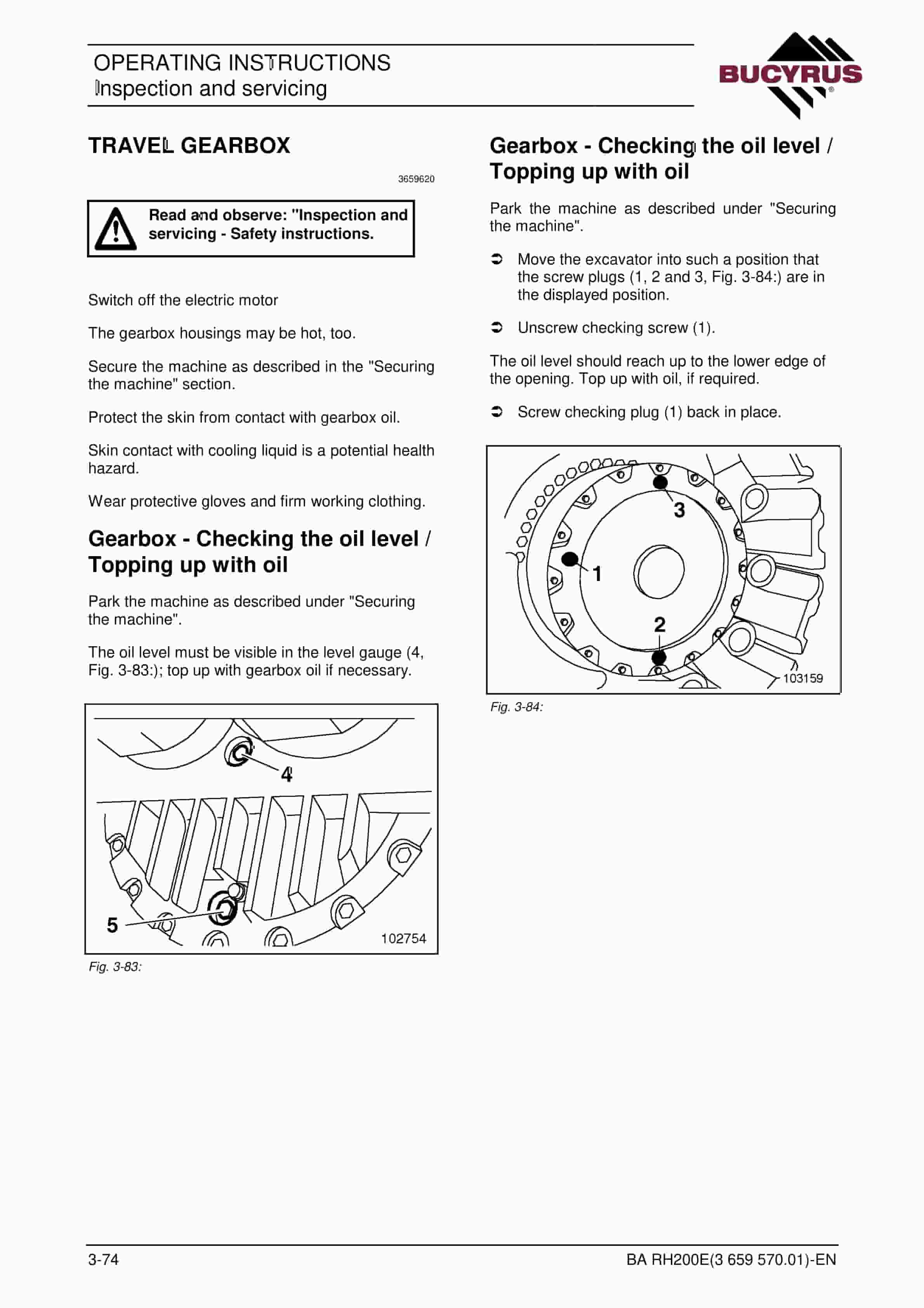Bucyrus RH200 Hydraulic Excavator Operating Instructions 3659570.01 4 Bucyrus RH200 Hydraulic Excavator Operating Instructions 3659570.01 - Image 4