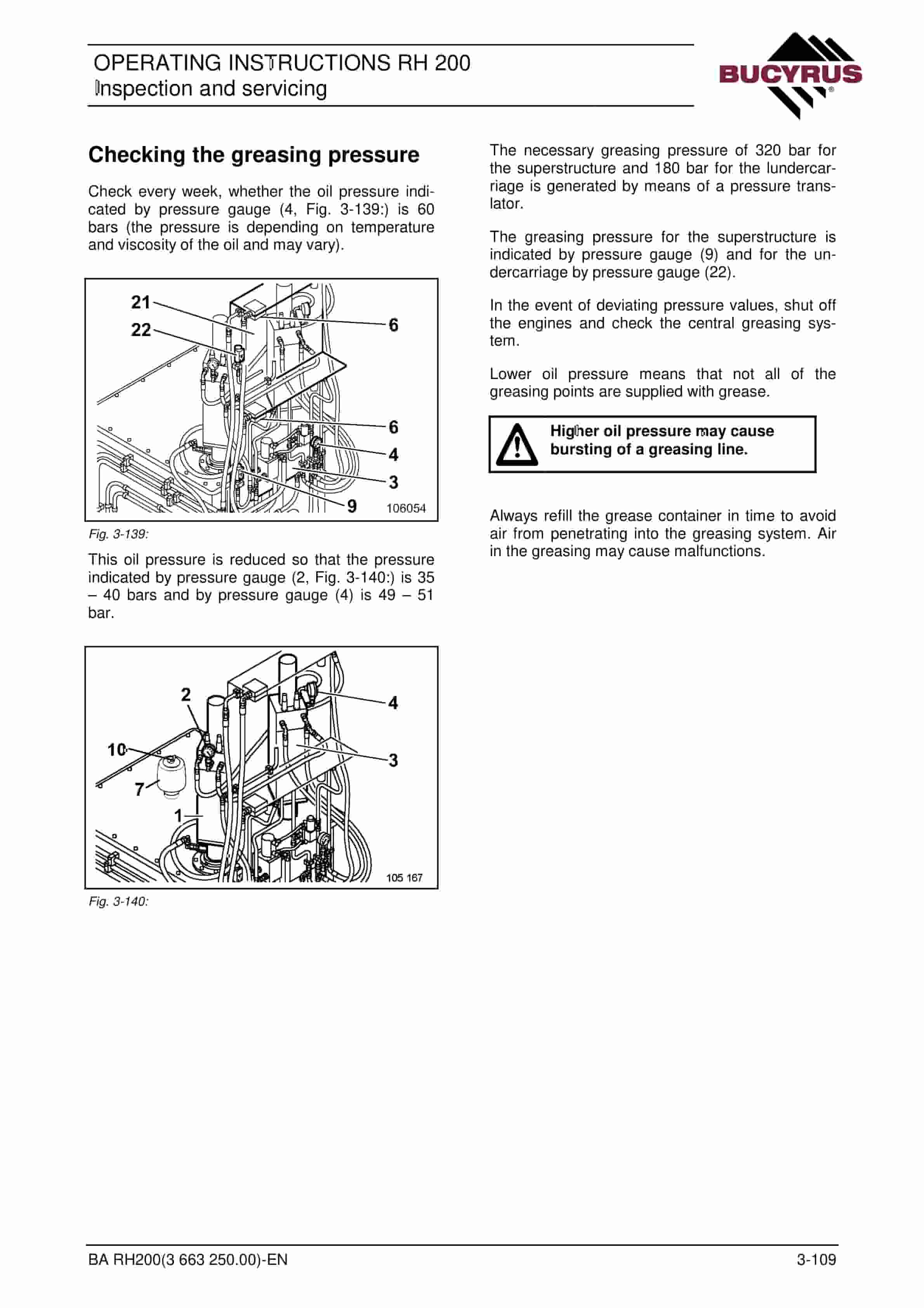 Bucyrus RH200 Hydraulic Excavator Operating Instructions 3663250 5 Bucyrus RH200 Hydraulic Excavator Operating Instructions 3663250 - Image 5